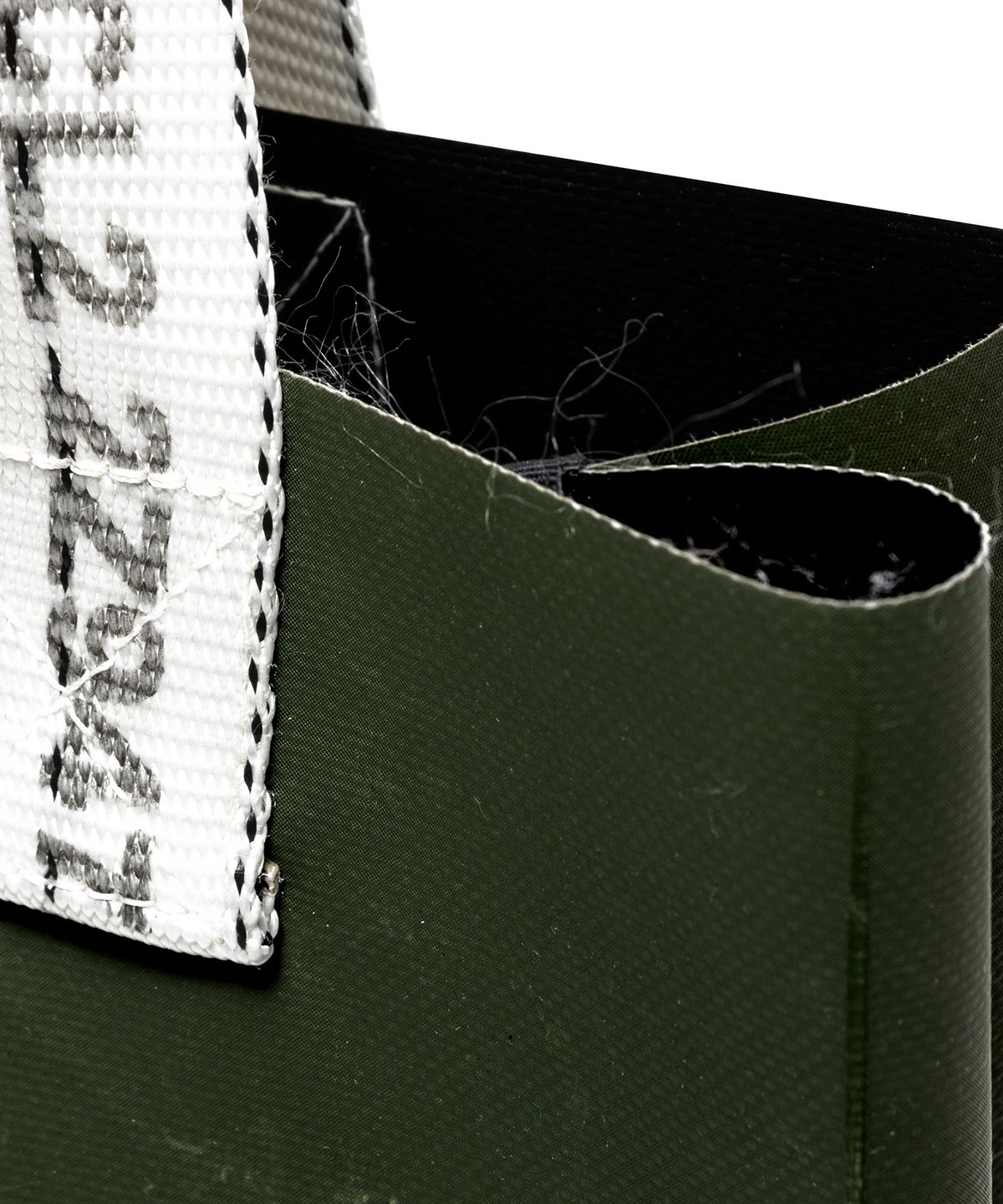 카네이테이(KANEITEI) RATCHET BAR VERTICAL TOTE BAG (OLIVE DRAB) / UPCYCLED