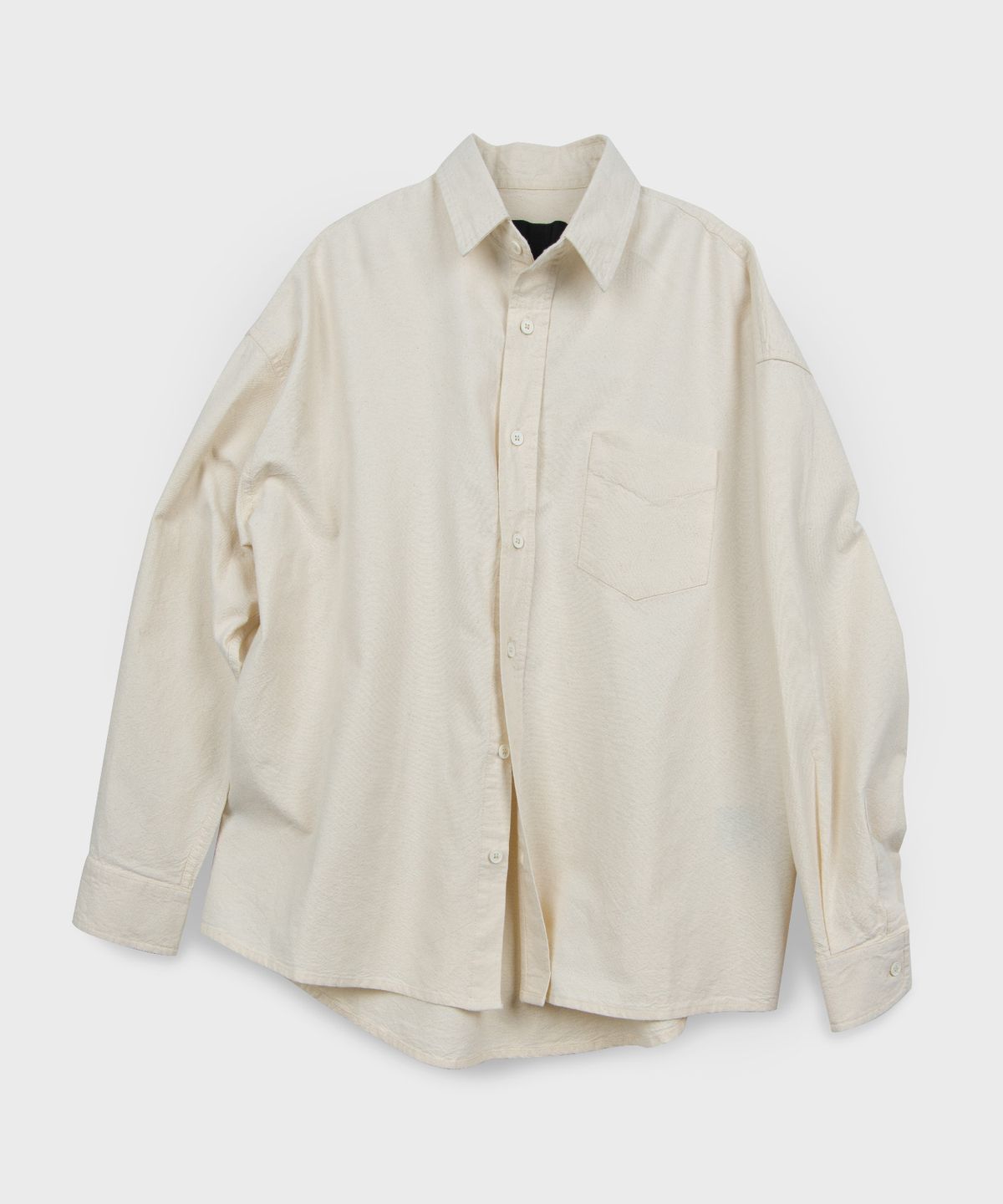 블랙모먼트(BLACK MOMENT) 베이직 오버사이즈 옥스포드 셔츠 자켓