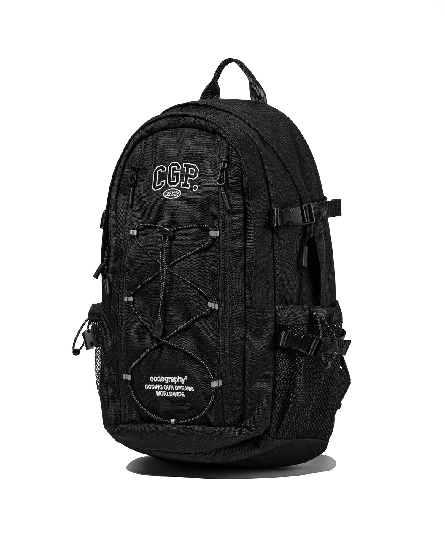MUSINSA | Codegraphy CGP Arch Logo Backpack_Black