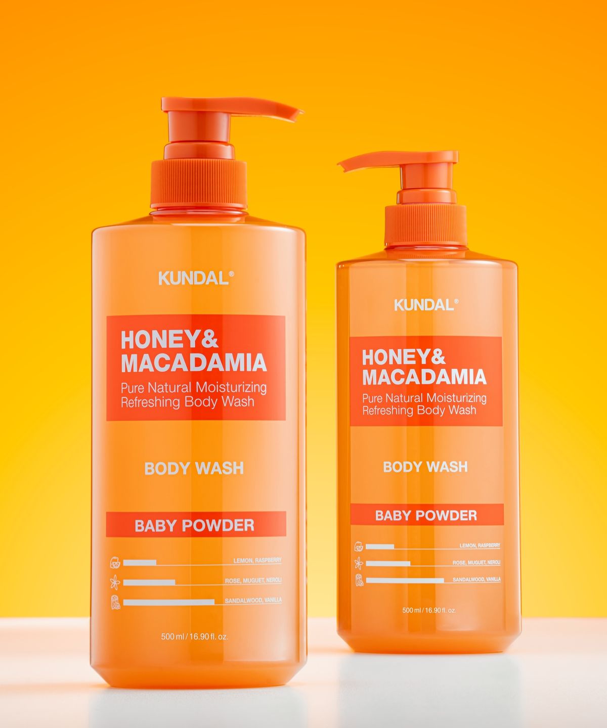 쿤달(KUNDAL) 퍼퓸 헤어바디 세트 (네이처 샴푸 500ml+바디워시 500ml)+(증정) 바디워시 100ml