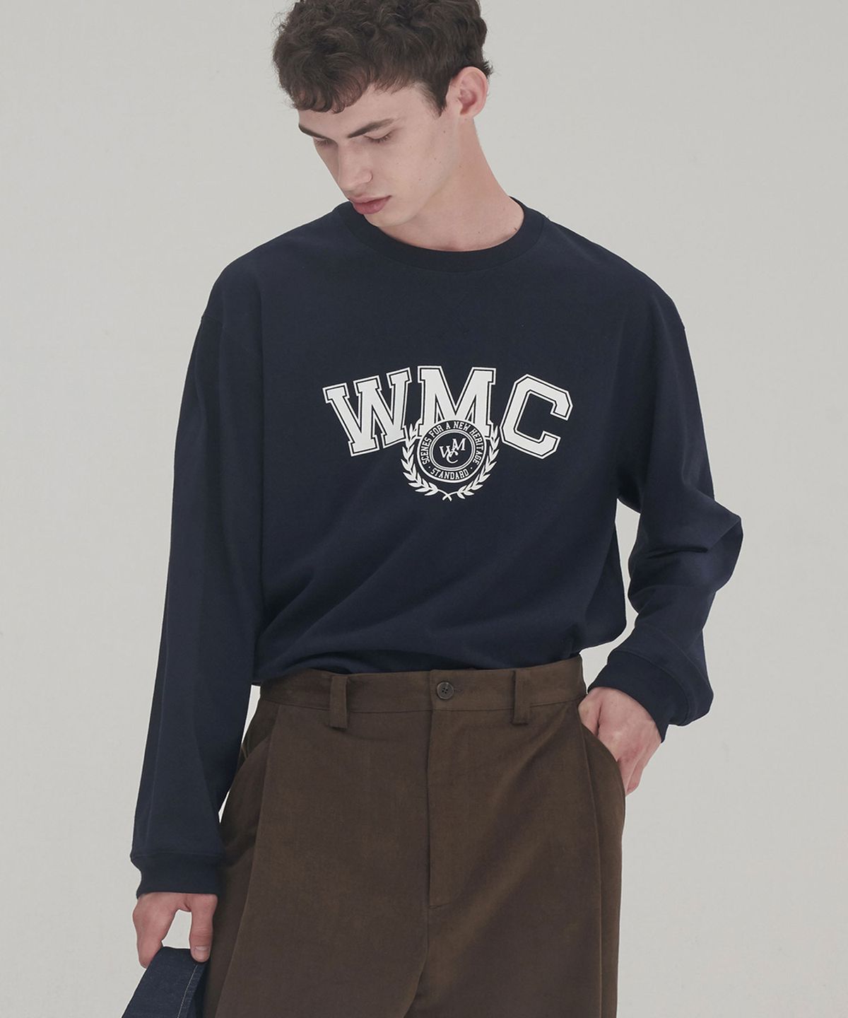 더블유엠씨(WMC) 클래식로고 롱슬리브_NAVY