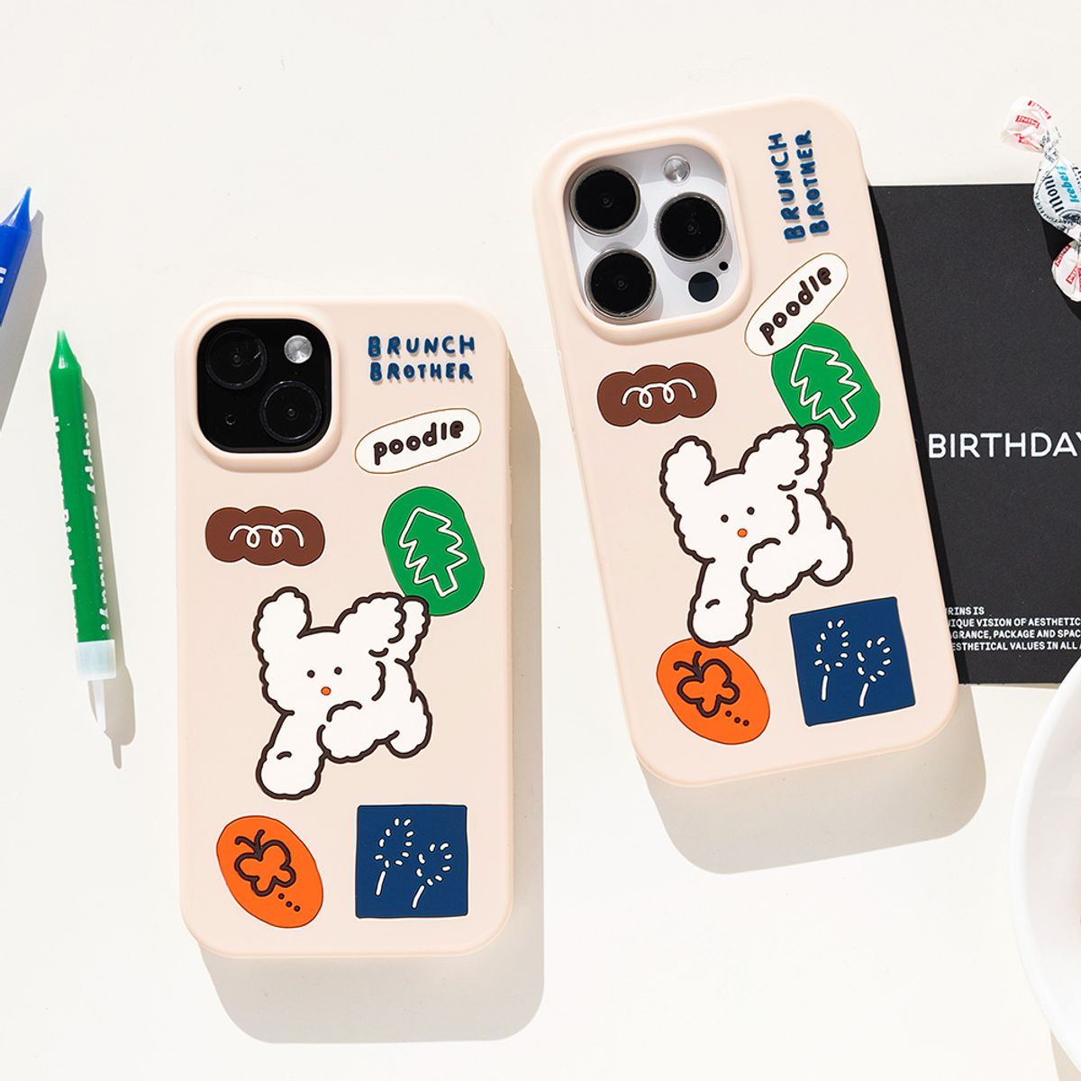 브런치브라더(BRUNCH BROTHER) Brunch Brother 푸들 실리콘 케이스 iPhone14