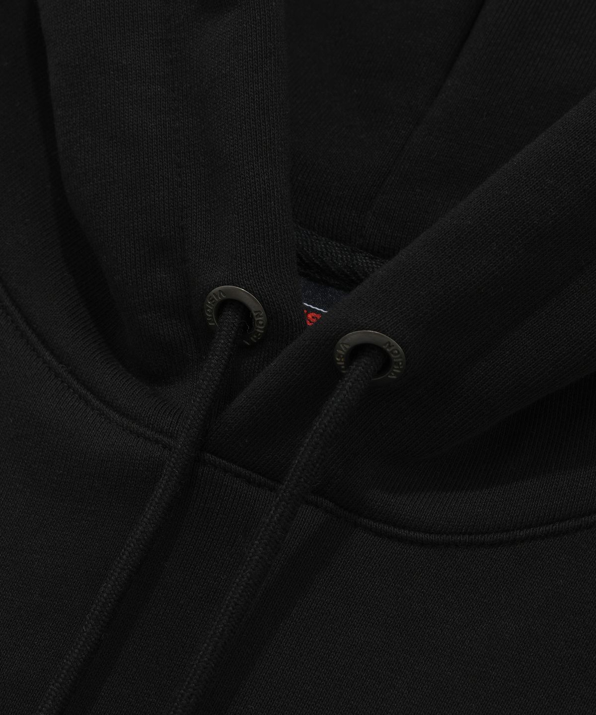 비전스트릿웨어(VISION STREETWEAR) VSW blue Oval Logo Hoodie Black