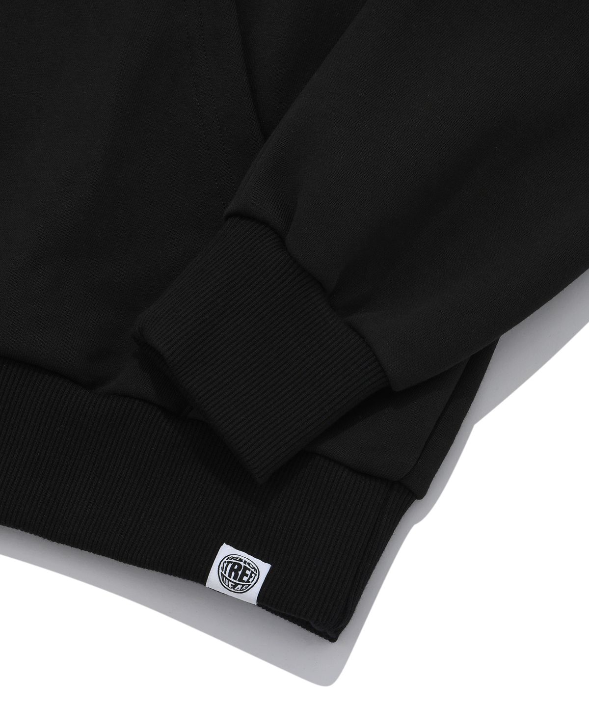비전스트릿웨어(VISION STREETWEAR) VSW blue Oval Logo Hoodie Black