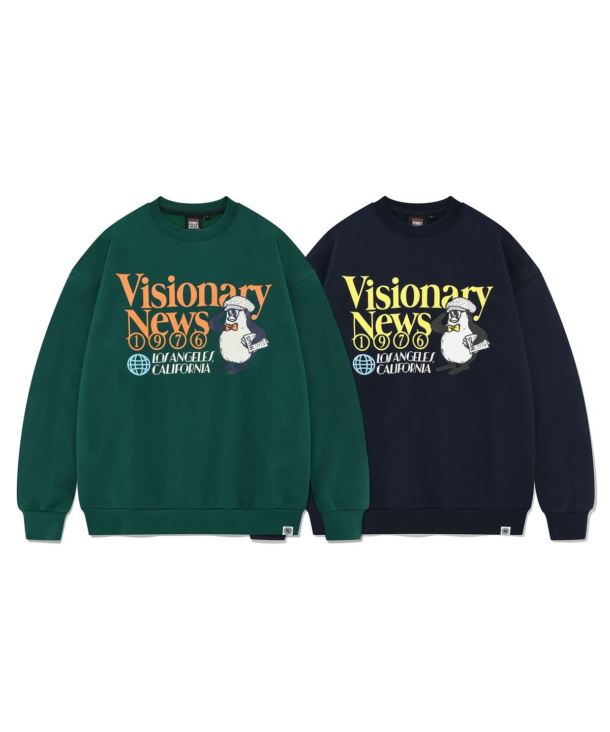 비전스트릿웨어(VISION STREETWEAR) VSW News Editor Crewneck Dark Green