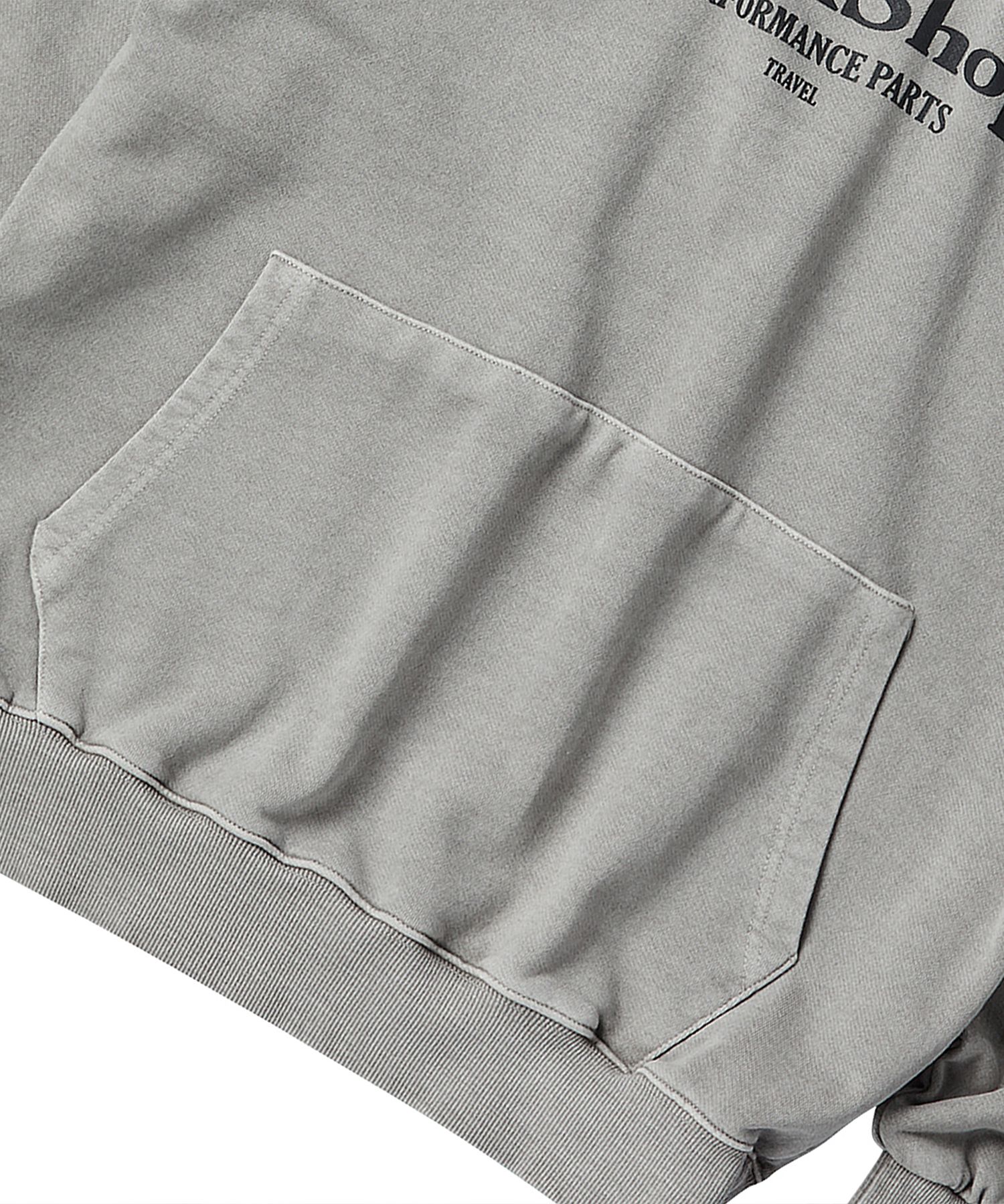 MUSINSA | TRAVEL workshop division pigment hoodie ghost gray