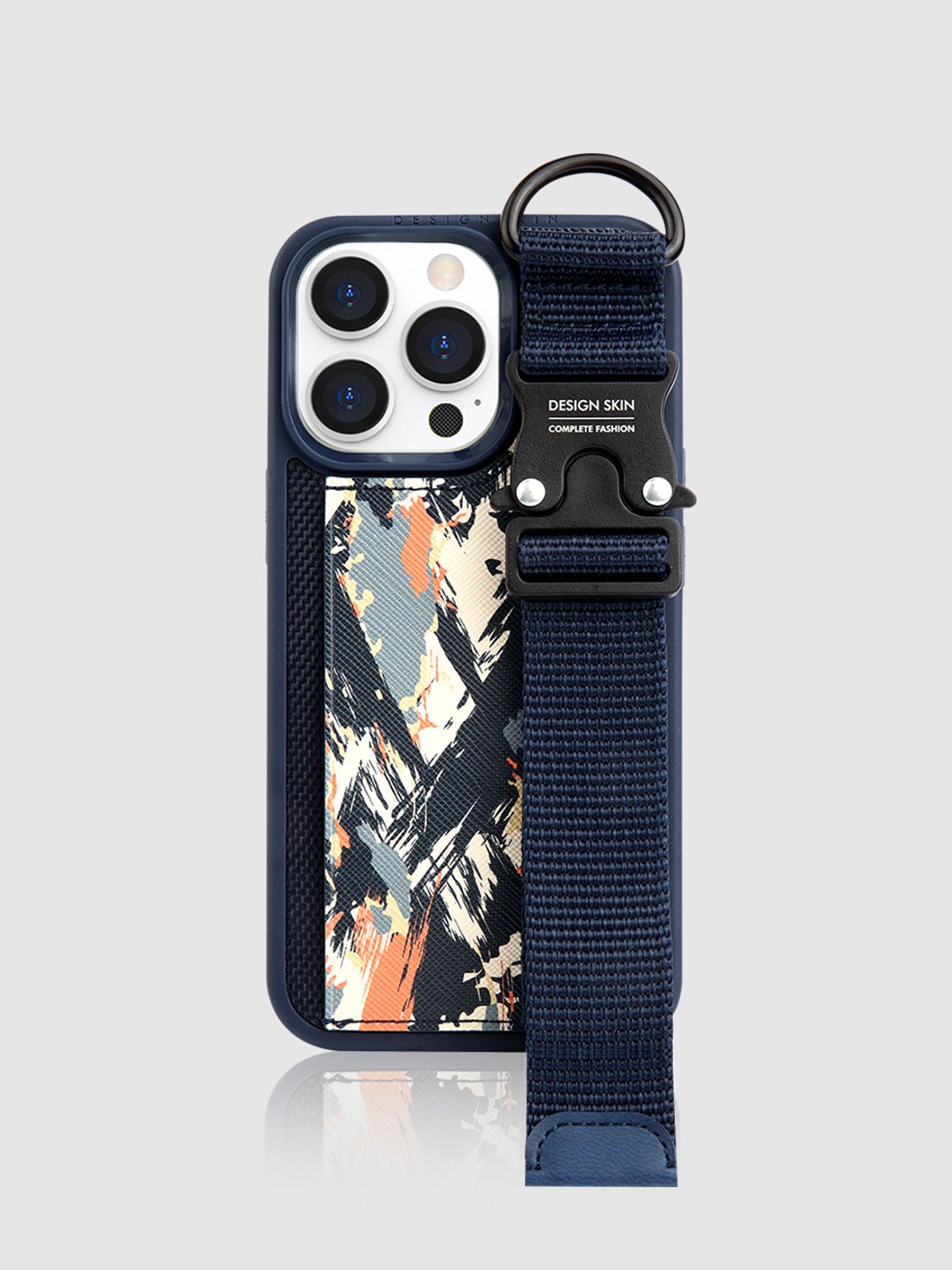디자인스킨(DESIGNSKIN) 버클 스트랩 케이스-스플릿/네이비