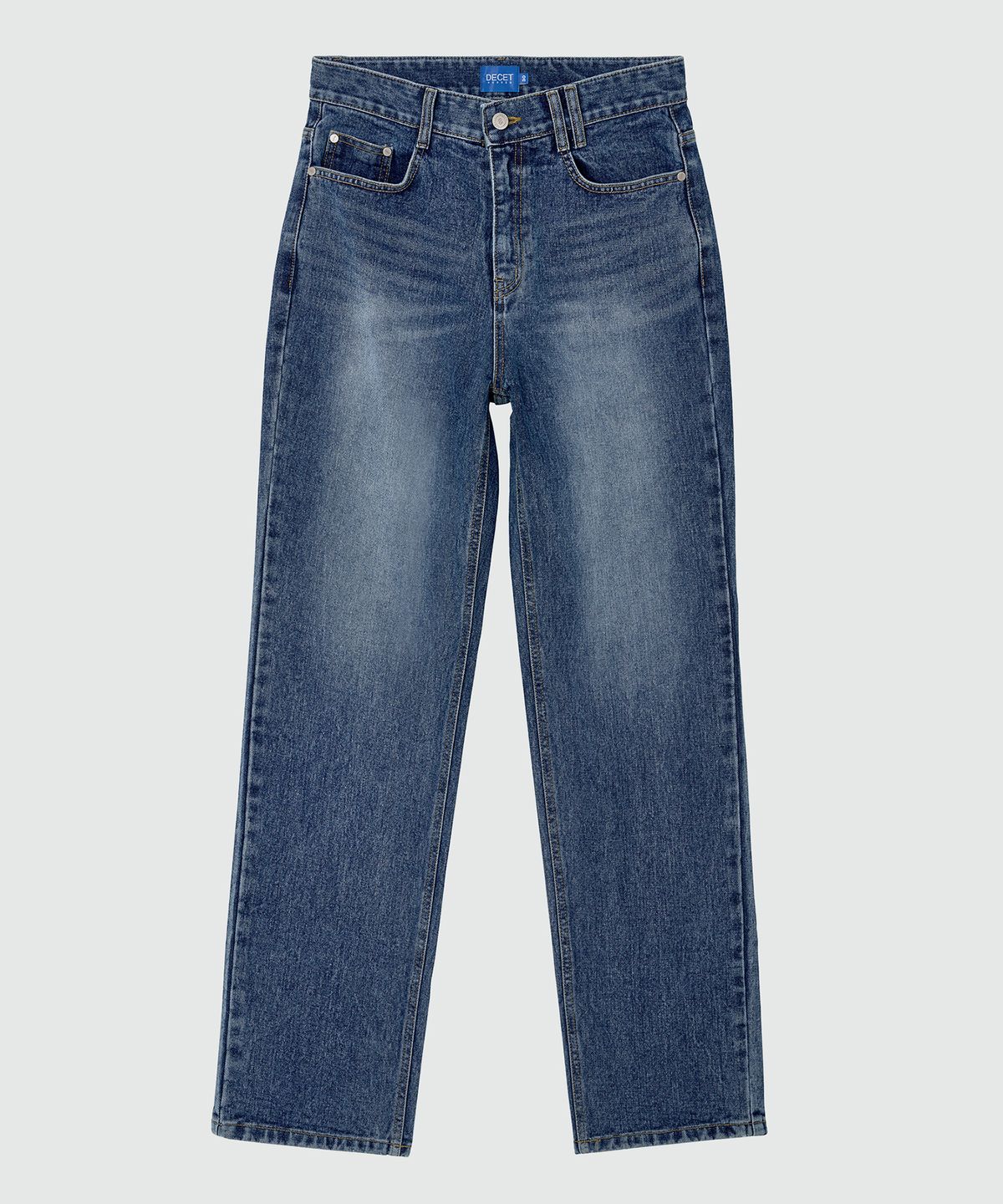 데케트(DECET) Dawn Semi Wide Jeans DCPT002LaserBlue