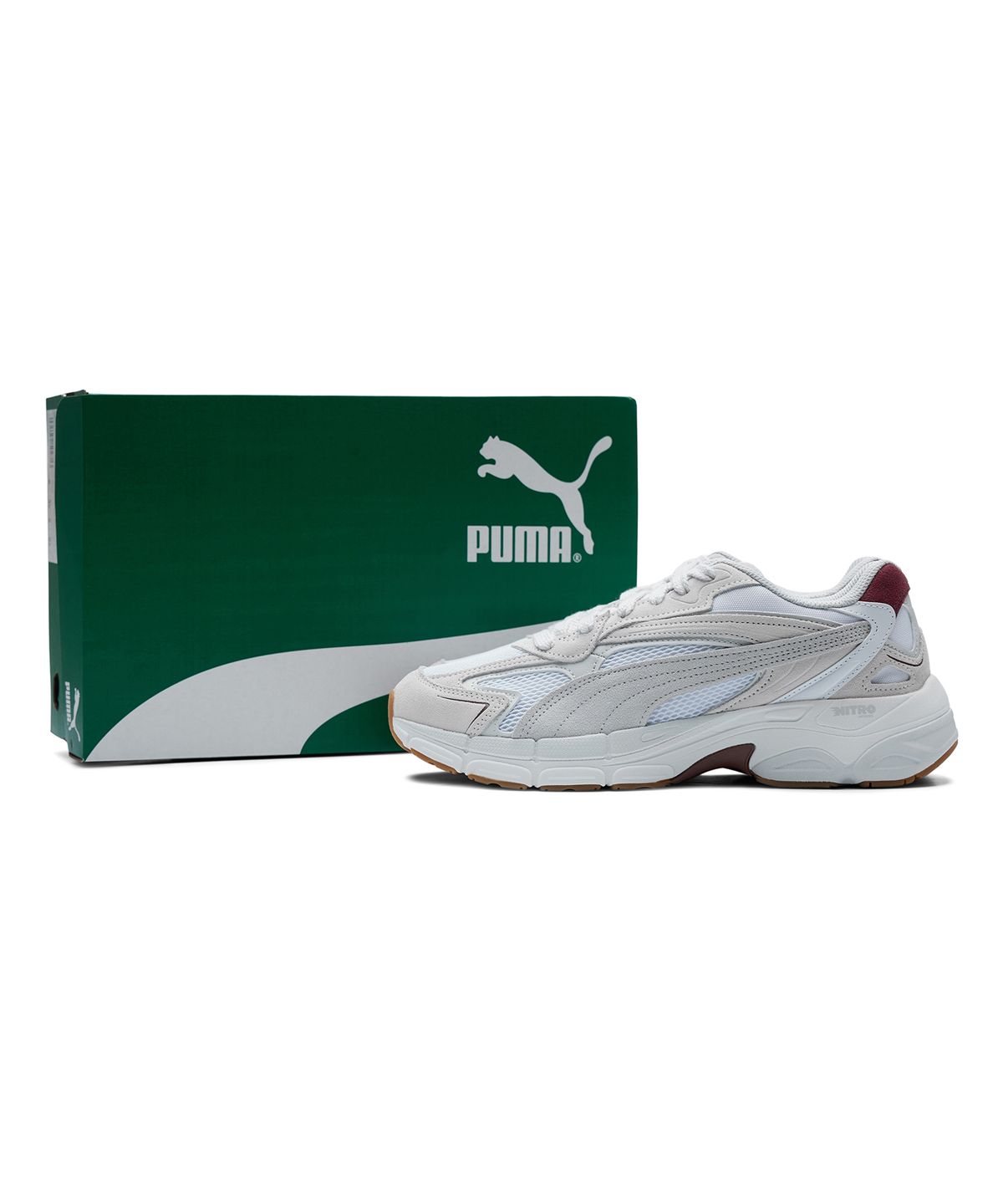 푸마(PUMA) 테버리스 나이트로 - 라이트 그레이:버건디 / 388774-11