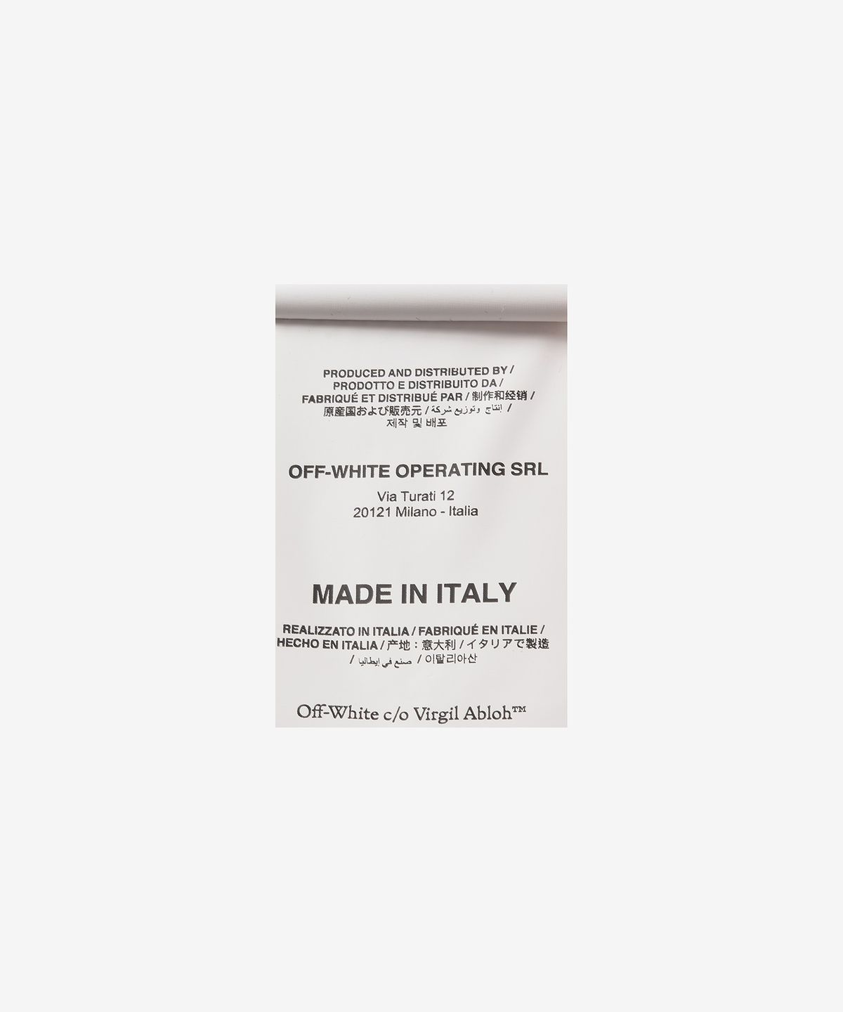 오프화이트(OFF-WHITE) 슬림핏 태그 울 지퍼 팬츠 - 베이지 / OMCA248F22FAB0016100