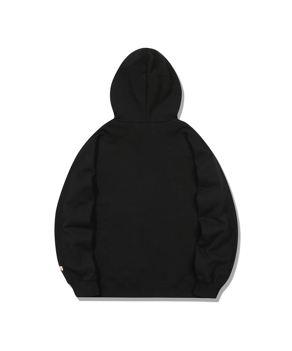 MUSINSA公式 | MAINBOOTH Original Logo hooded T-Shirt(BLACK)