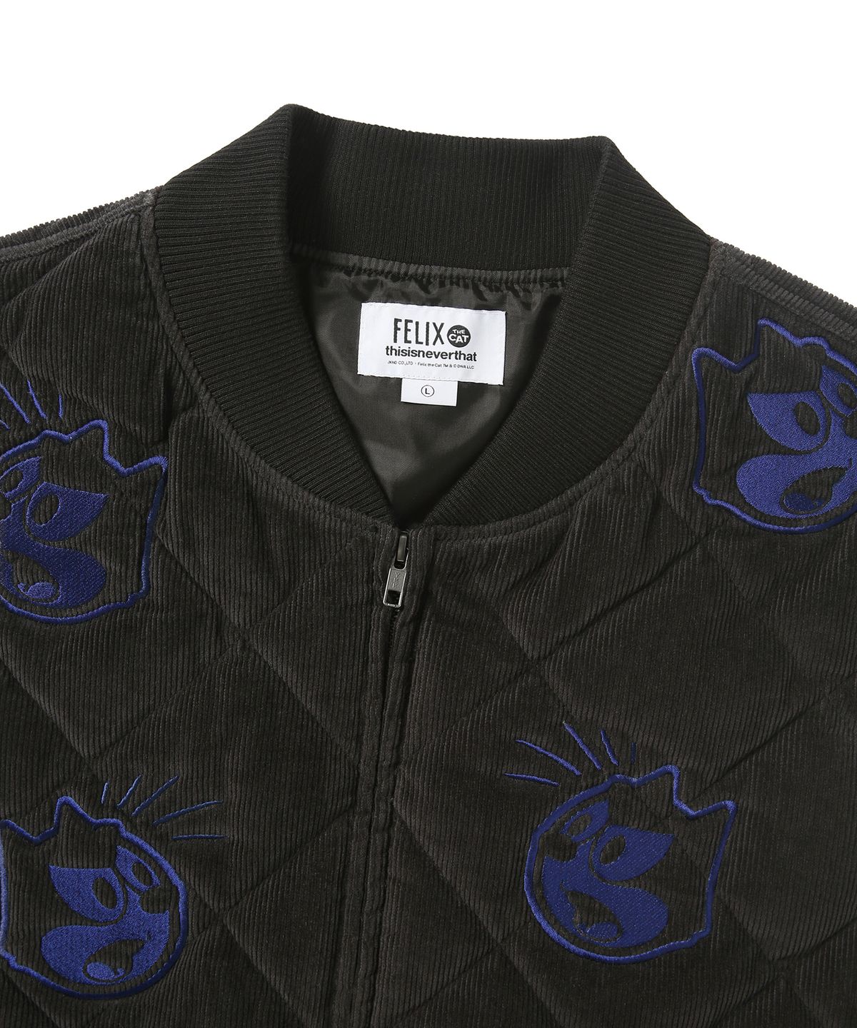 디스이즈네버댓(THISISNEVERTHAT) TNT Felix Cord Quilted Vest Black