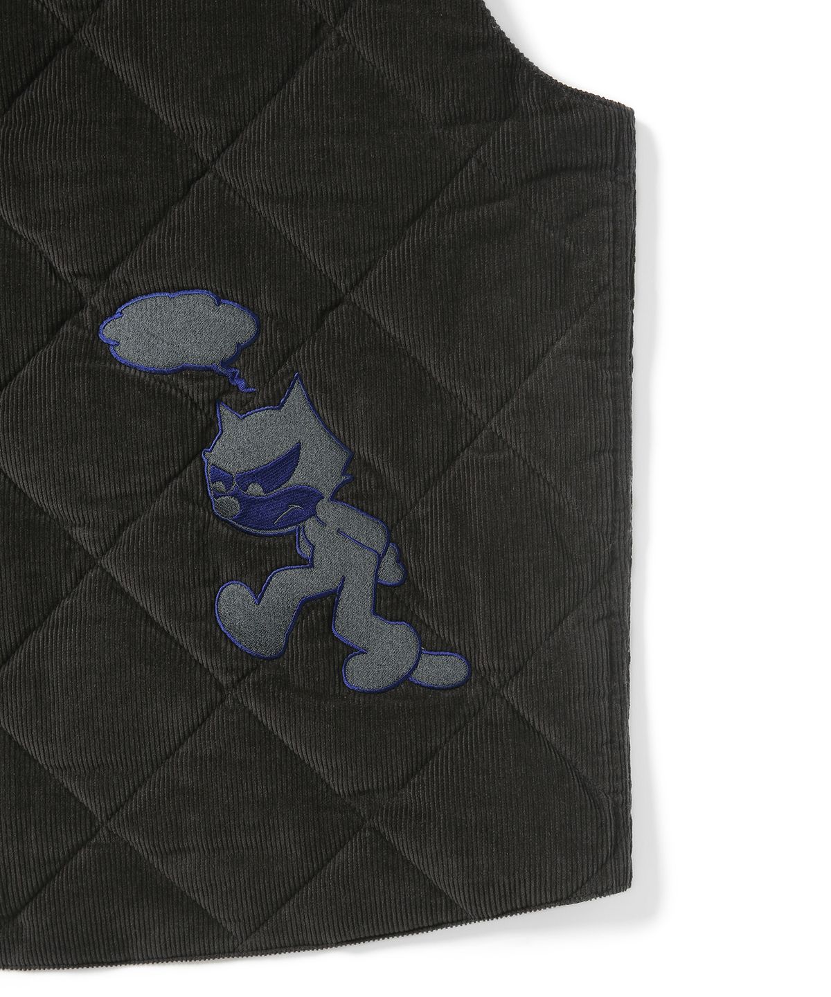 디스이즈네버댓(THISISNEVERTHAT) TNT Felix Cord Quilted Vest Black