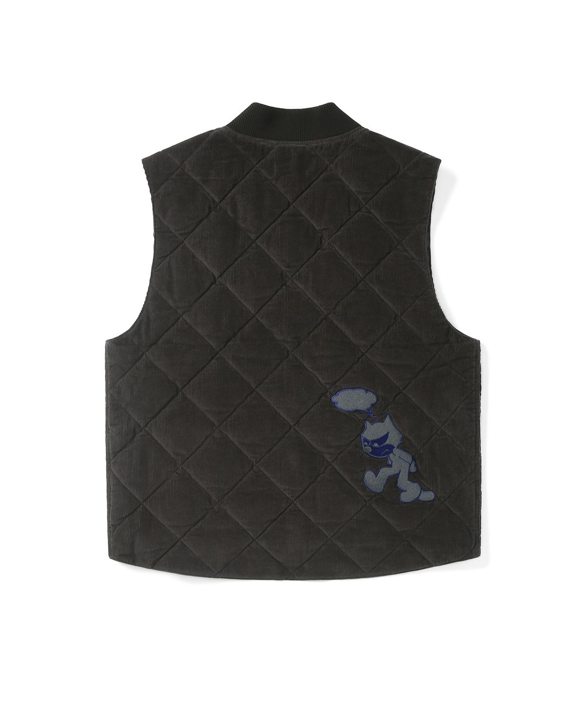 디스이즈네버댓(THISISNEVERTHAT) TNT Felix Cord Quilted Vest Black