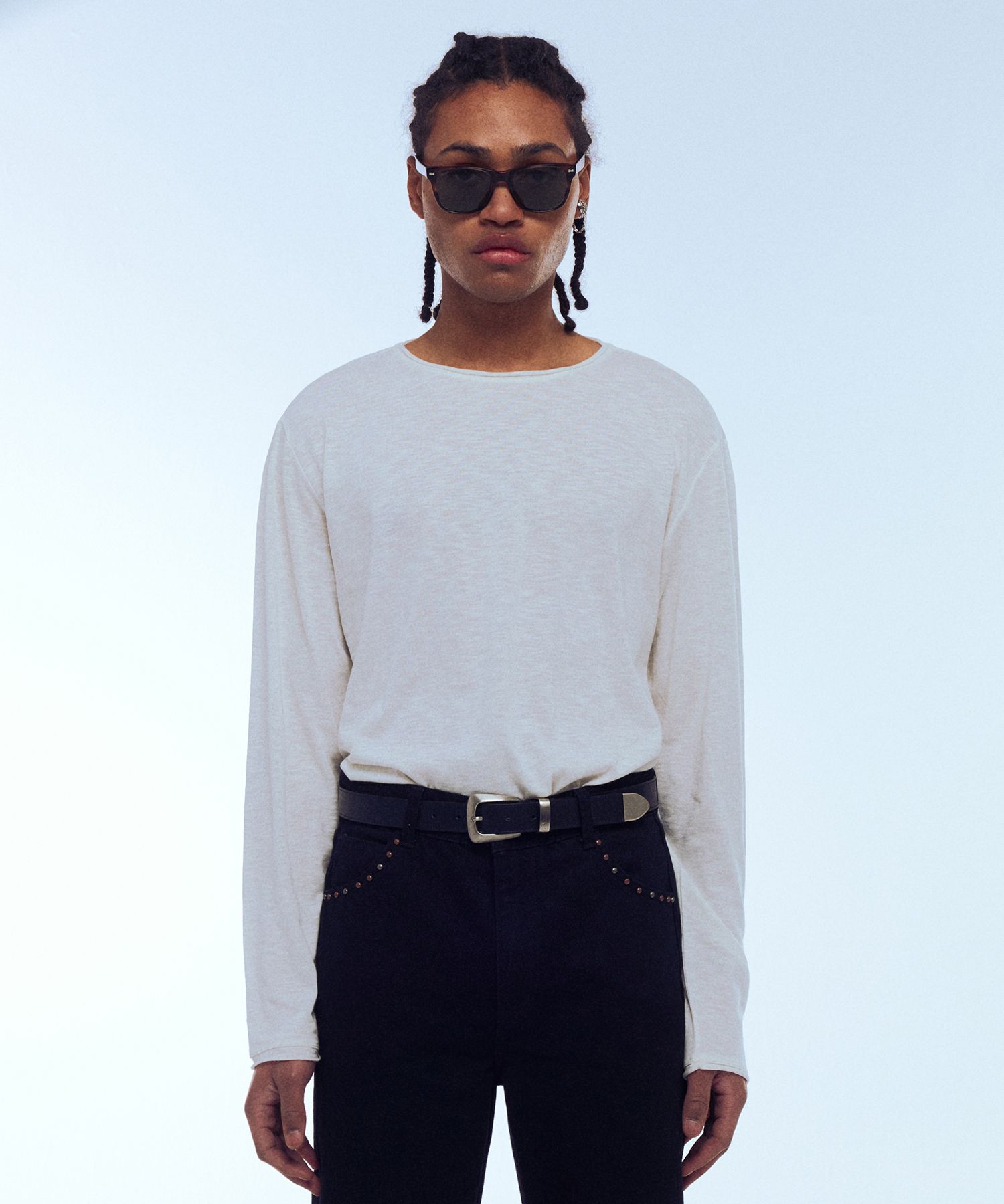MUSINSA | LMOOD Slub Scoop Neck Long Sleeve T-Shirt ( 2 COLOR )