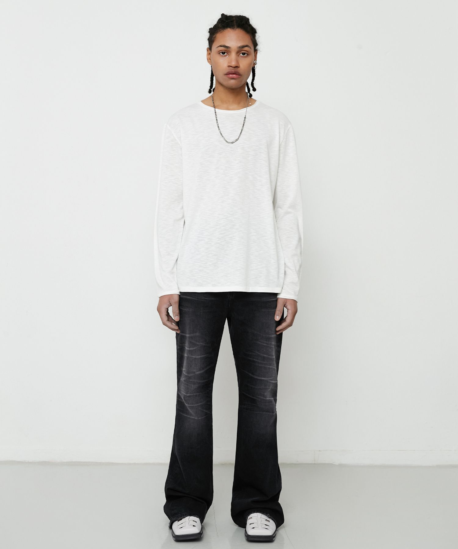 ★LMOOD★ Slub Scoop Neck Long Sleeve T-Shirt 2 COLOR LMDM38 MUSINSA | LMOOD Slub Scoop Neck Long Sleeve T-Shirt ( 2 COLOR )