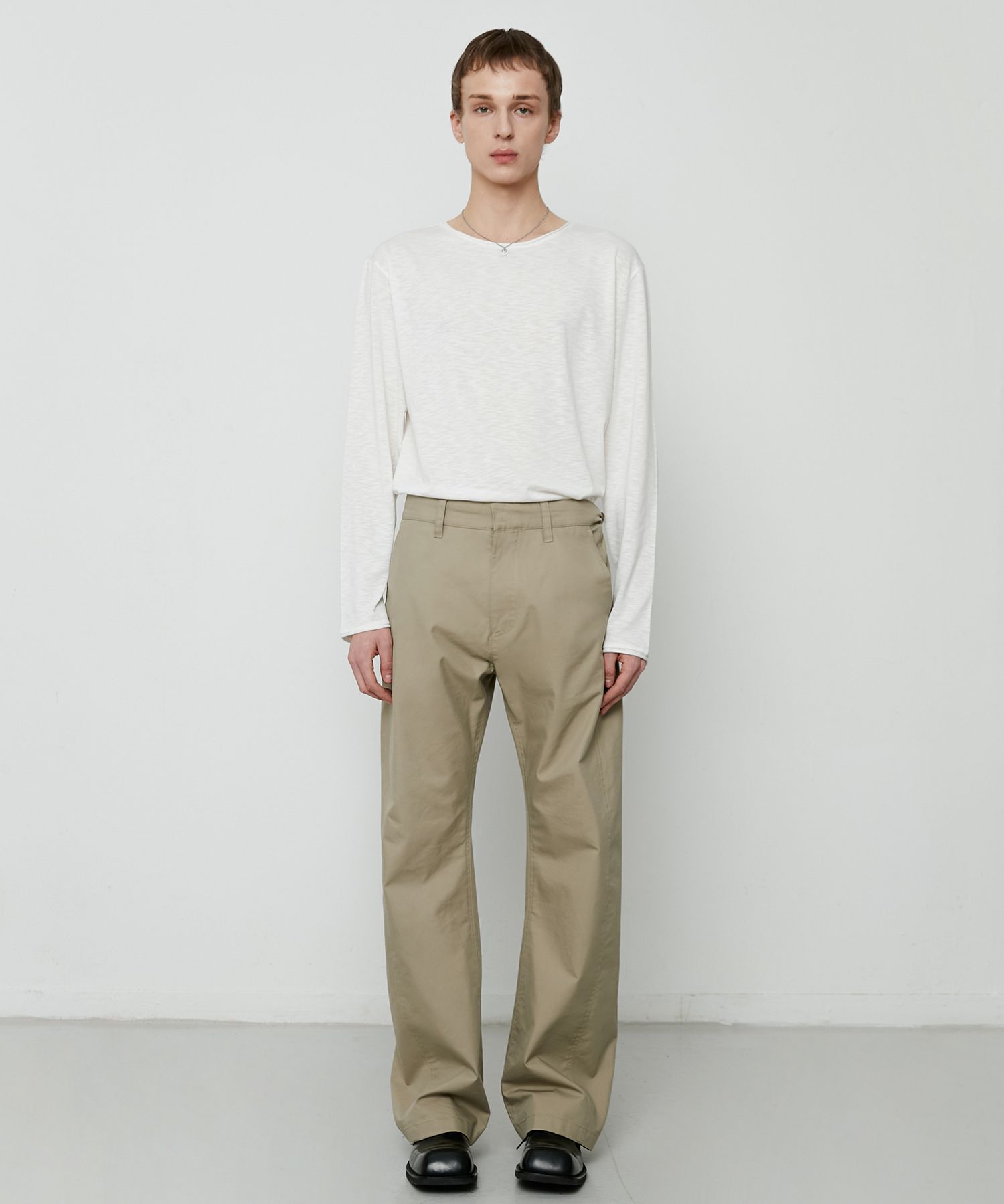 MUSINSA | LMOOD Slub Scoop Neck Long Sleeve T-Shirt ( 2 COLOR )