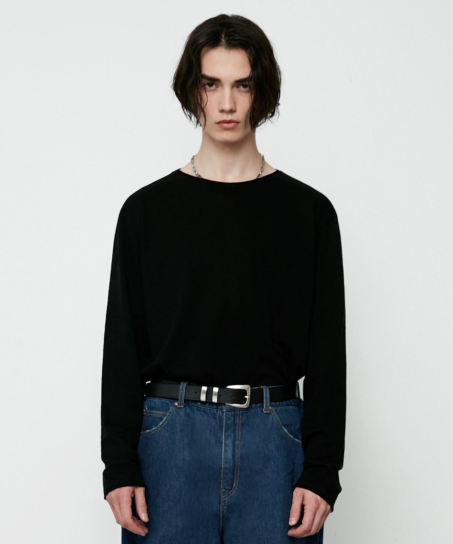 ★LMOOD★ Slub Scoop Neck Long Sleeve T-Shirt 2 COLOR LMDM38 MUSINSA | LMOOD Slub Scoop Neck Long Sleeve T-Shirt ( 2 COLOR )