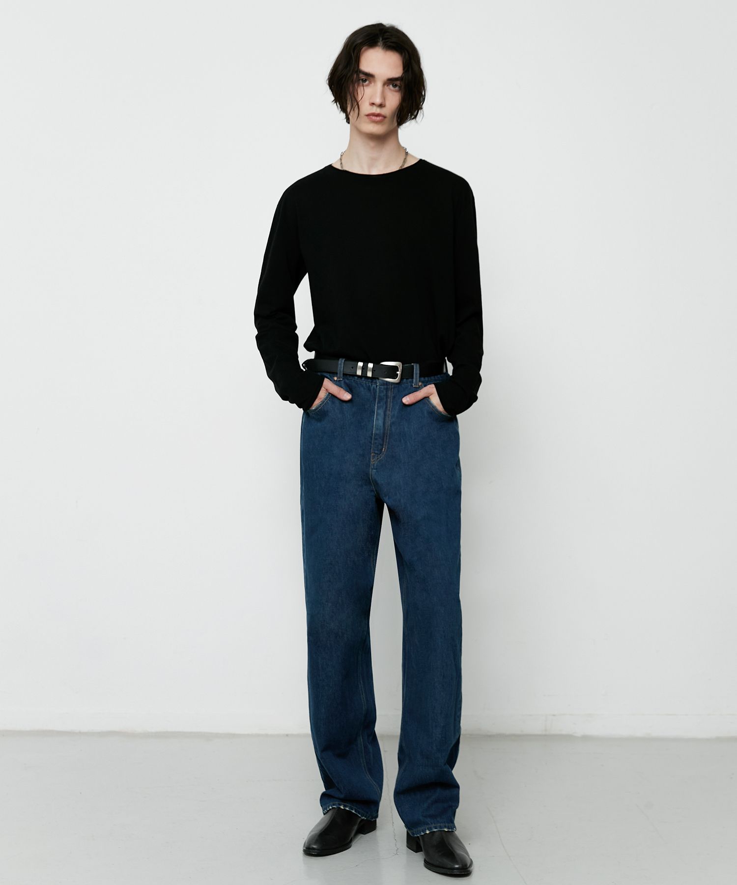 ★LMOOD★ Slub Scoop Neck Long Sleeve T-Shirt 2 COLOR LMDM38 MUSINSA | LMOOD Slub Scoop Neck Long Sleeve T-Shirt ( 2 COLOR )