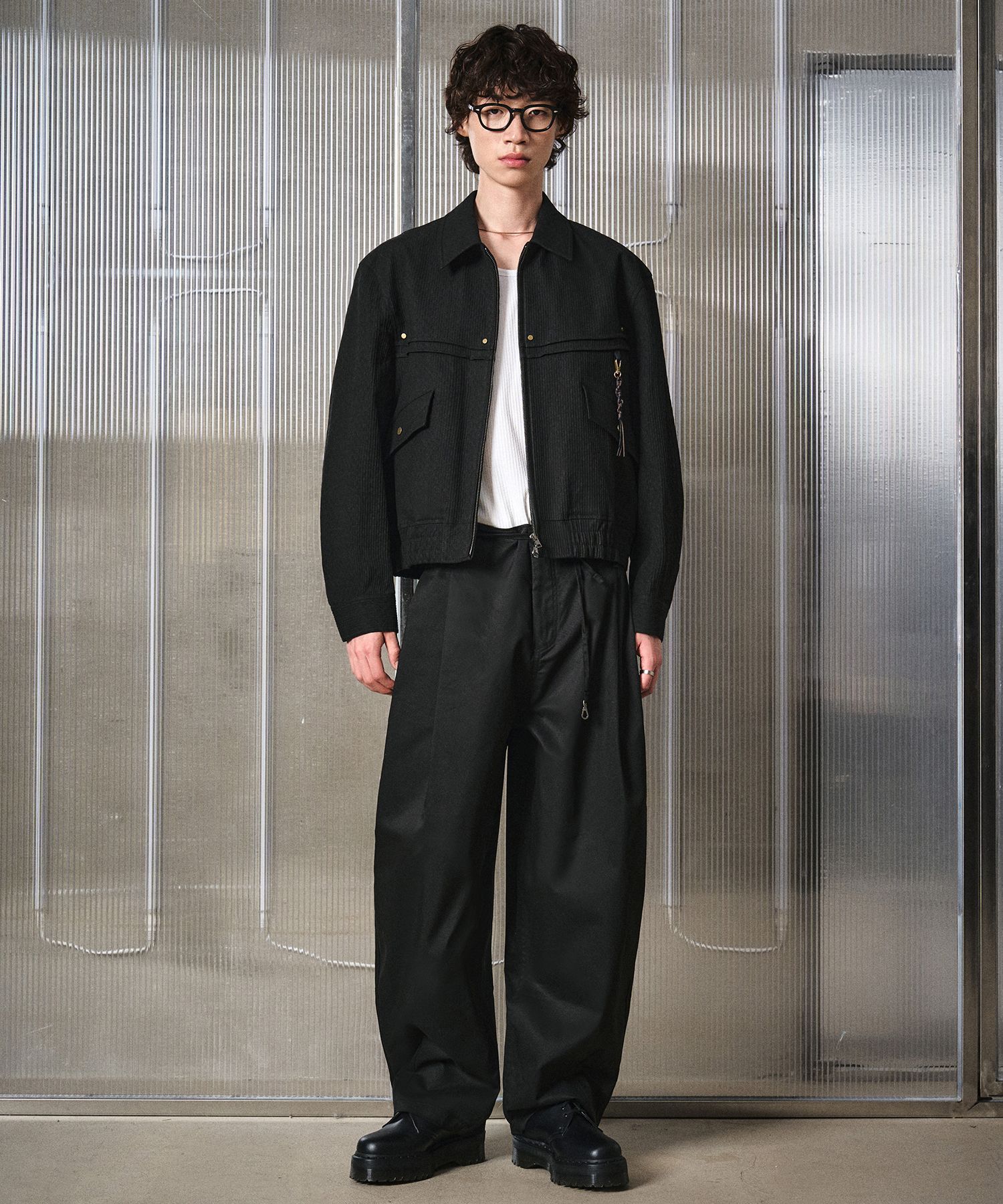 MUSINSA | LMOOD Dusty Western Blouson Jacket Black