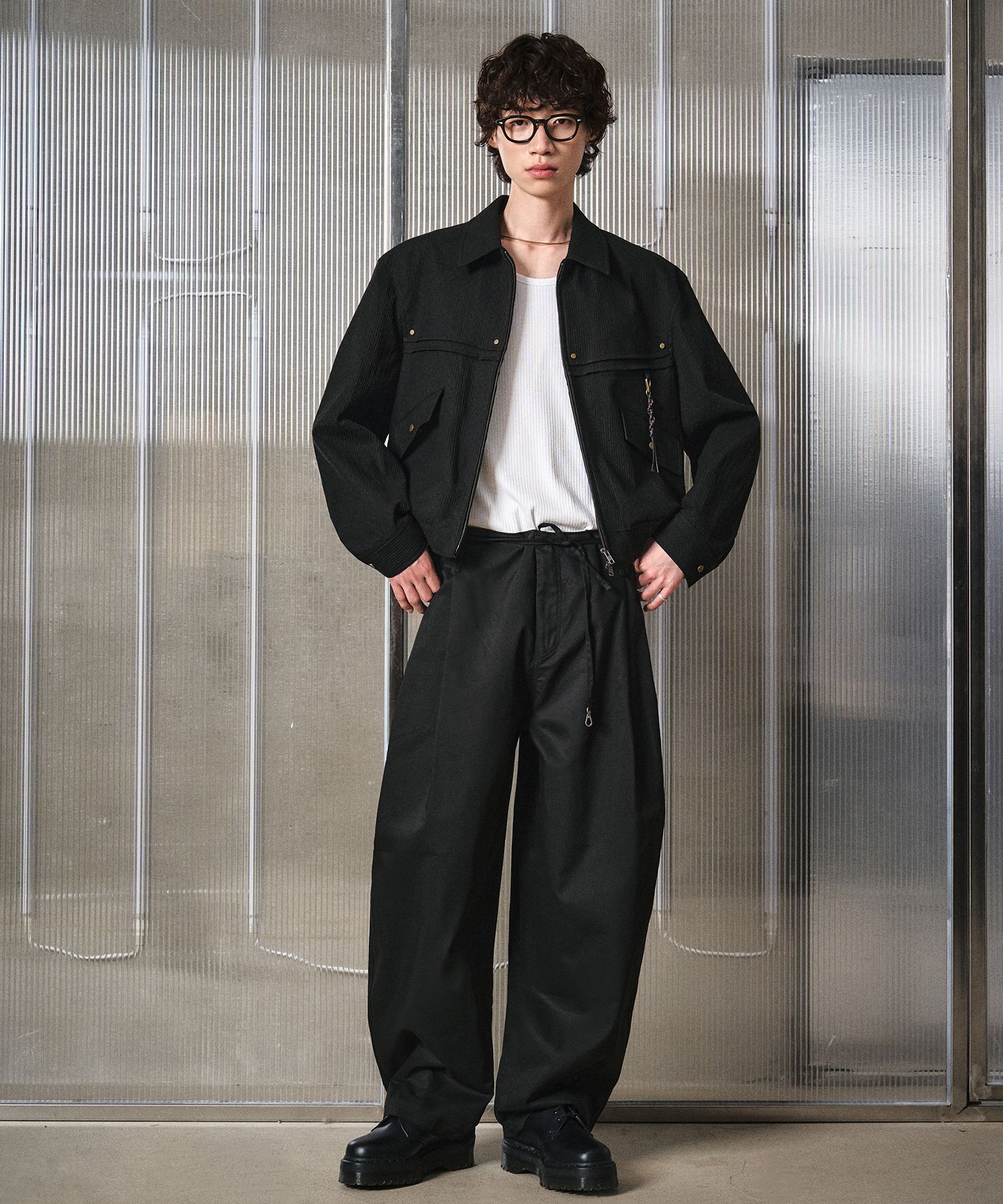 MUSINSA公式 | LMOOD Dusty Western Blouson Jacket Black