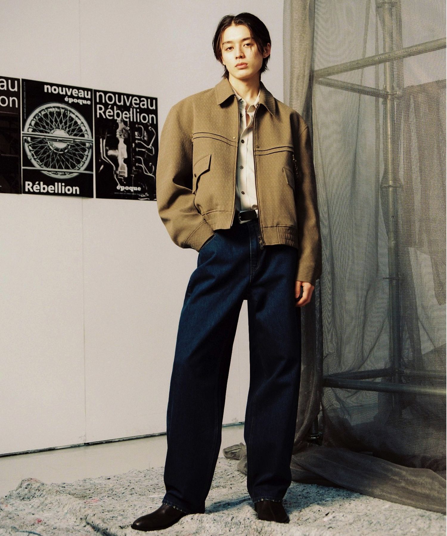 新品 春 ウェスタン ブルゾン ジャケッ48 カーキ色 LMOOD MUSINSA公式 | LMOOD ダスティウェスタンブルゾンジャケットカーキ