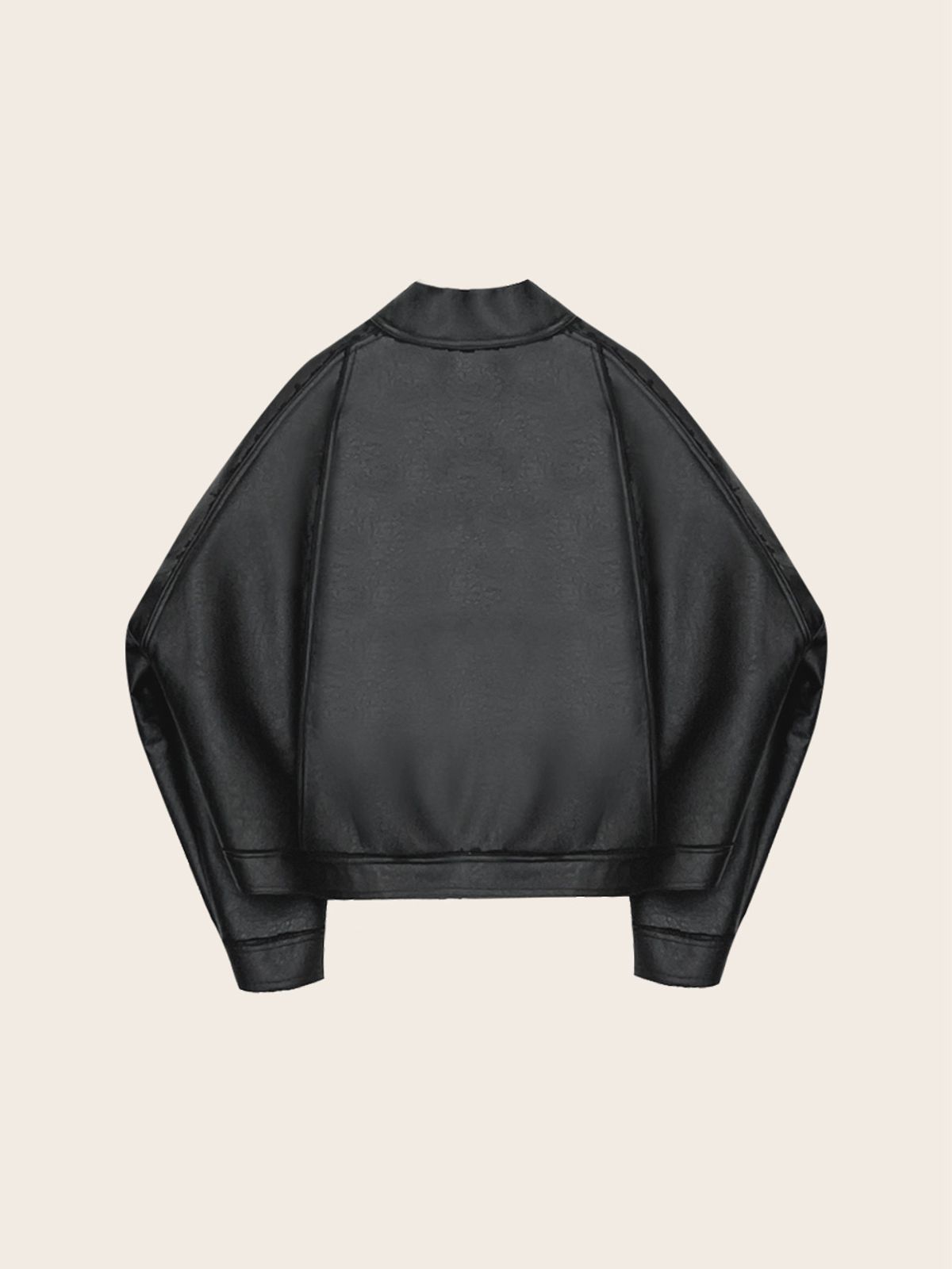 에이리프(A.RIFF) Classic crop eco mustang_BLACK