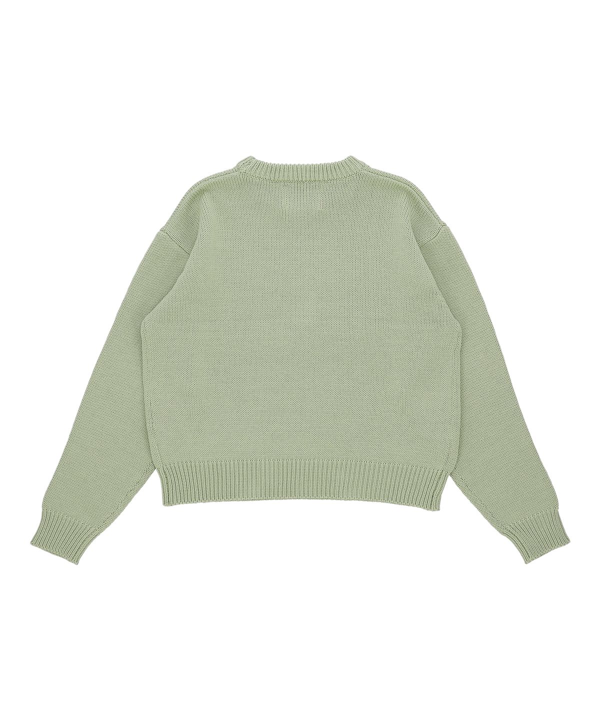 꼬모니노즈(COMONINOZ) BASIC KNIT PULLOVER [MINT]
