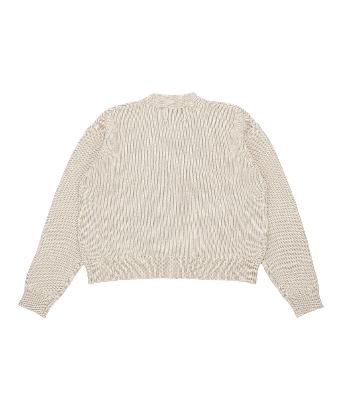 꼬모니노즈(COMONINOZ) V-NECK BASIC KNIT CARDIGAN [IVORY]