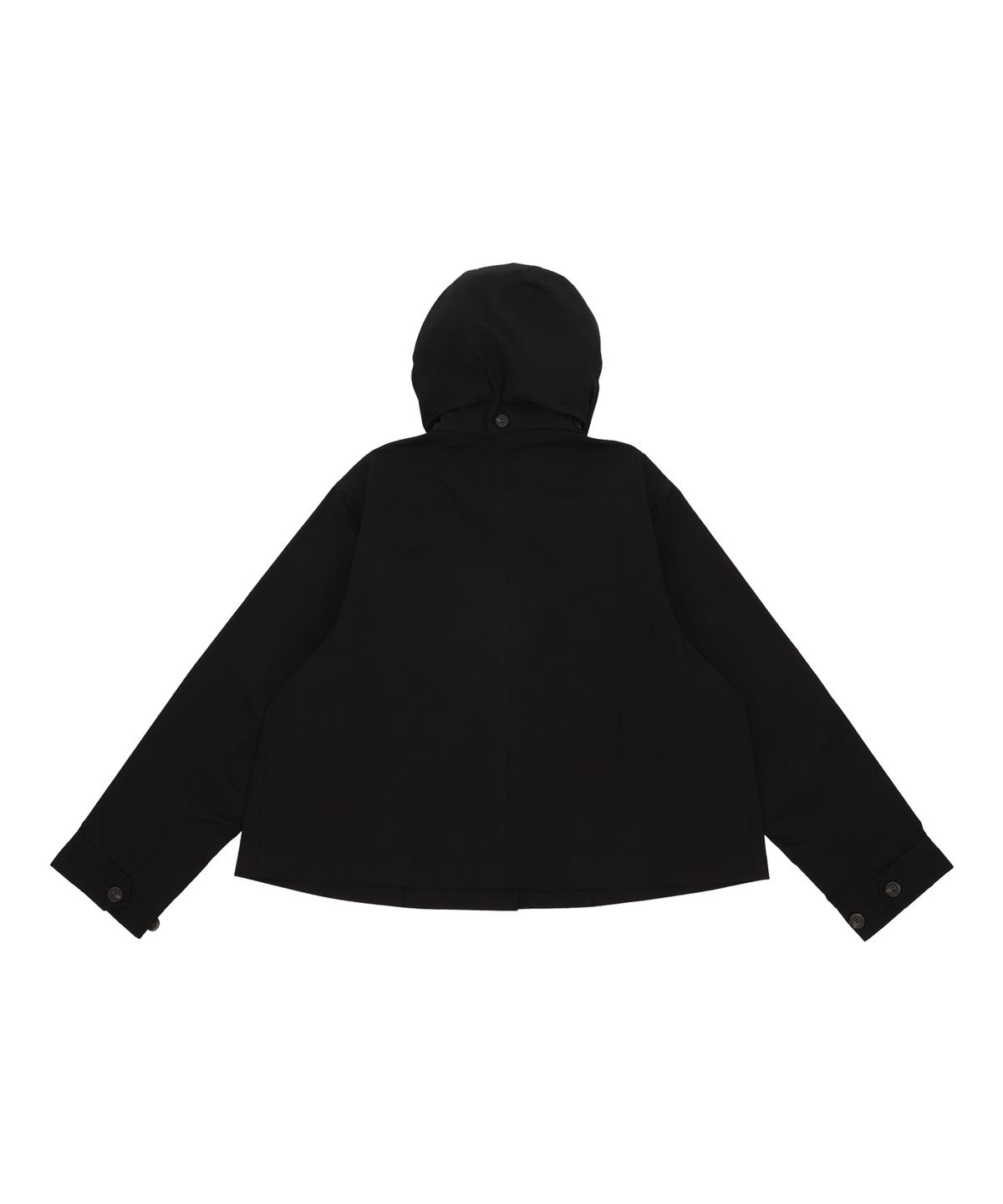 꼬모니노즈(COMONINOZ) W HOOD SHORT JACKET [BLACK]