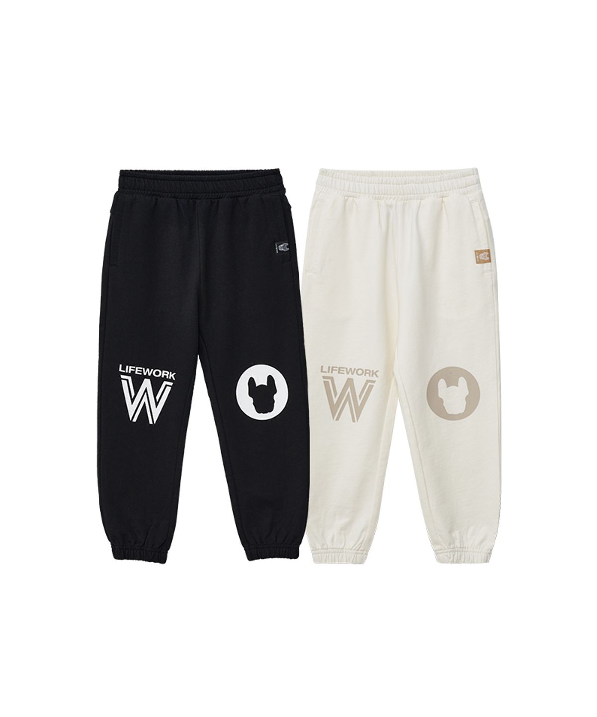 라이프워크 키즈(LIFEWORK KIDS) 키즈) 모노그램 LW 조거팬츠