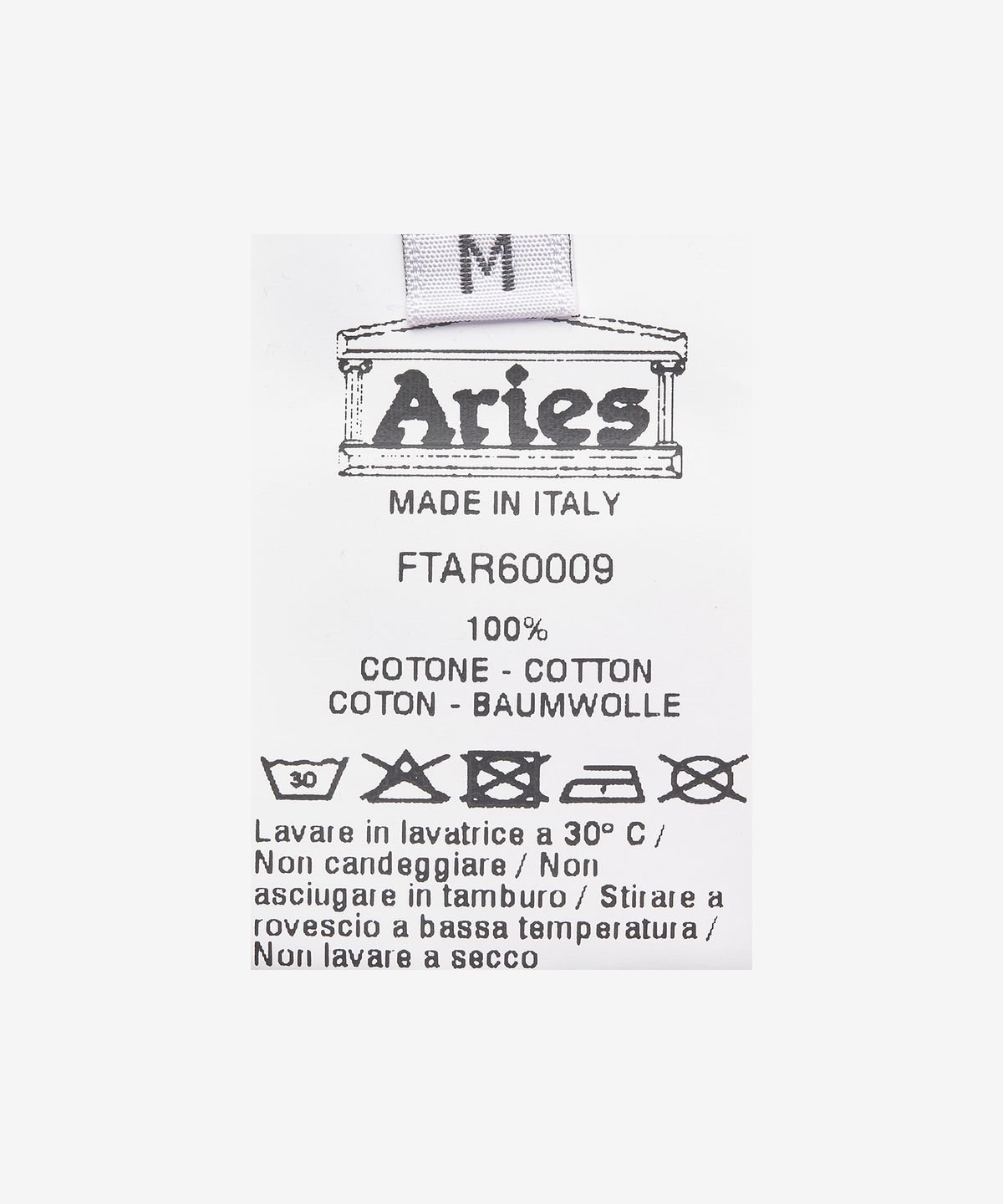 에리즈 얼라이즈(ARIES) 미니 프레블레모 반소매 티셔츠 - 버건디 / FTAR60009BRG