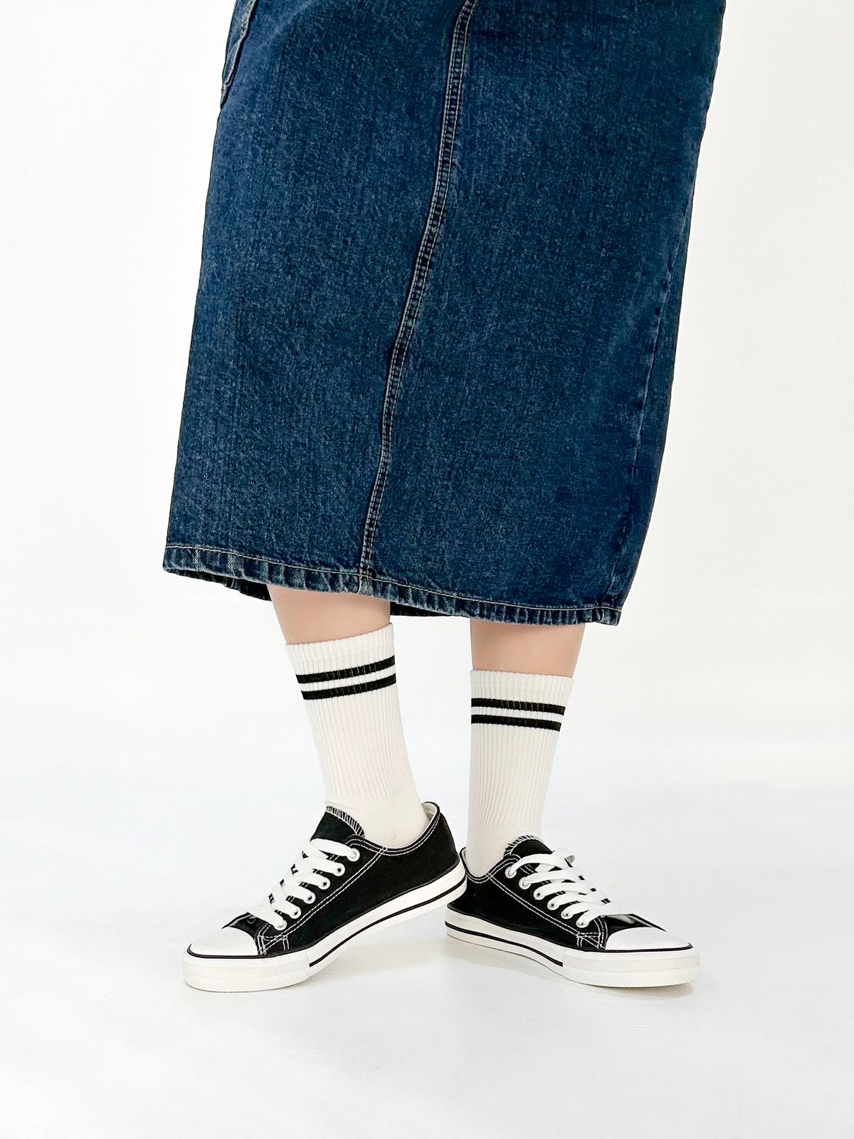 옐로우삭스(YELLOWSOCKS) 2라인 화이트