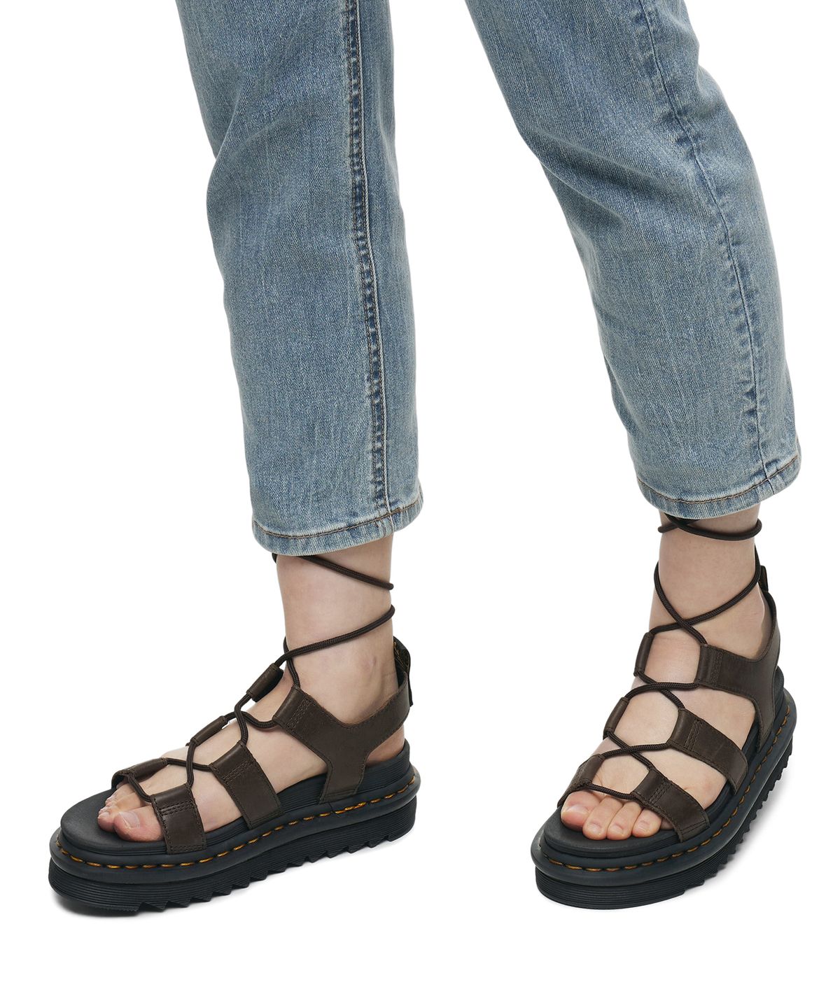 닥터마틴(DR.MARTENS) 나틸라 다크브라운 샌들 / 27297201
