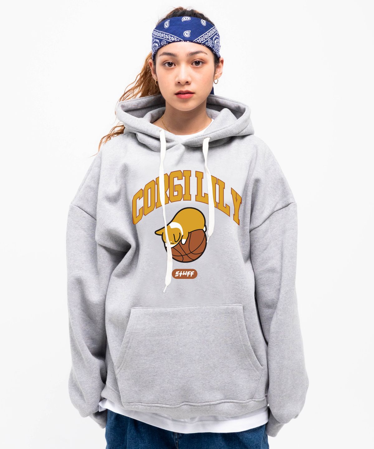 스터프(STUFF) 코기 릴리 Grrr 후드티