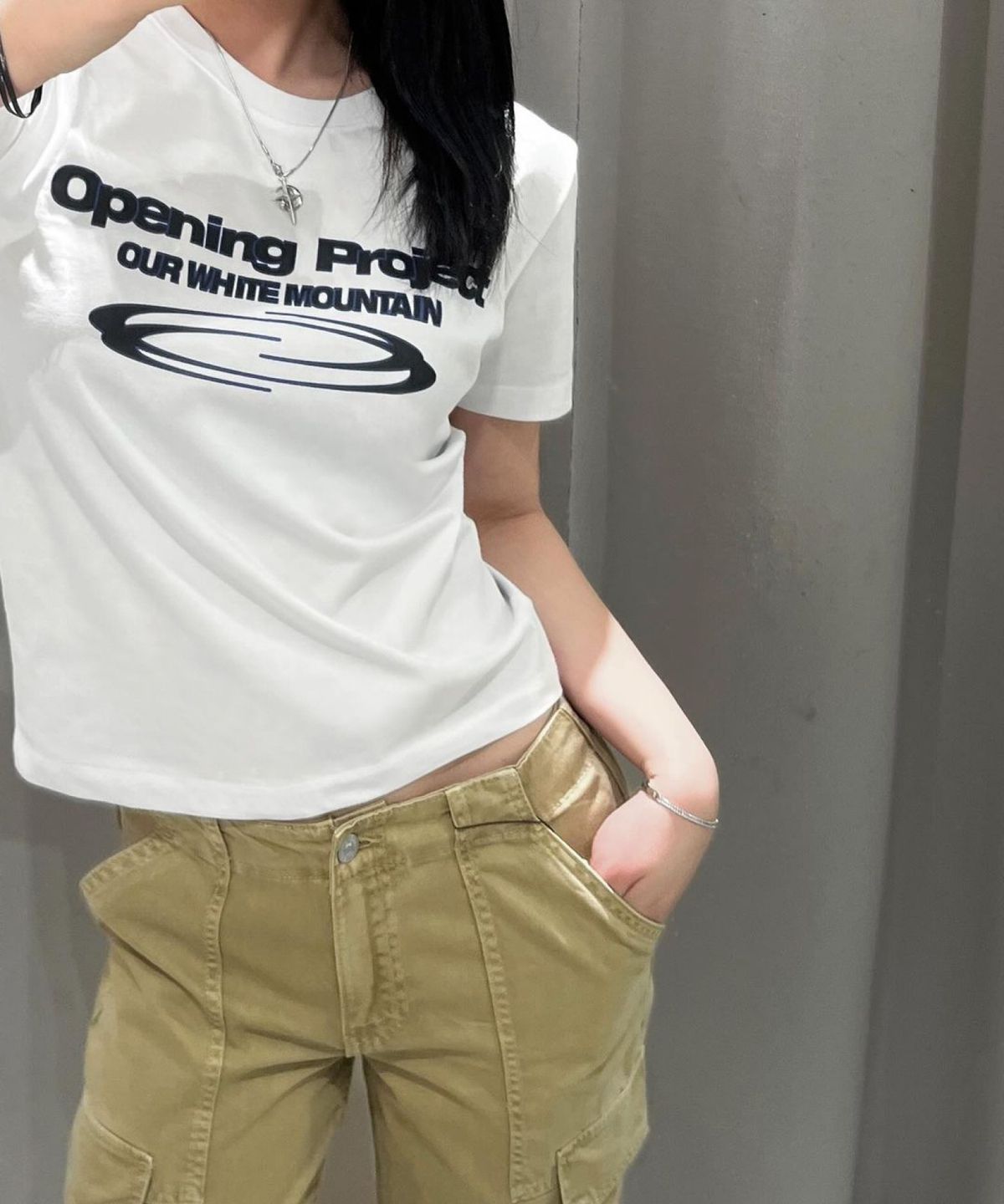 오프닝프로젝트(OPENING PROJECT) Identity T Shirt - White