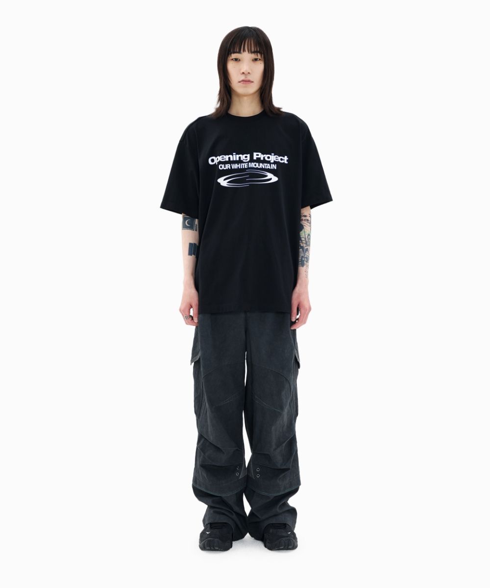 MUSINSA公式 | OPENING PROJECT Identity T Shirt - Black