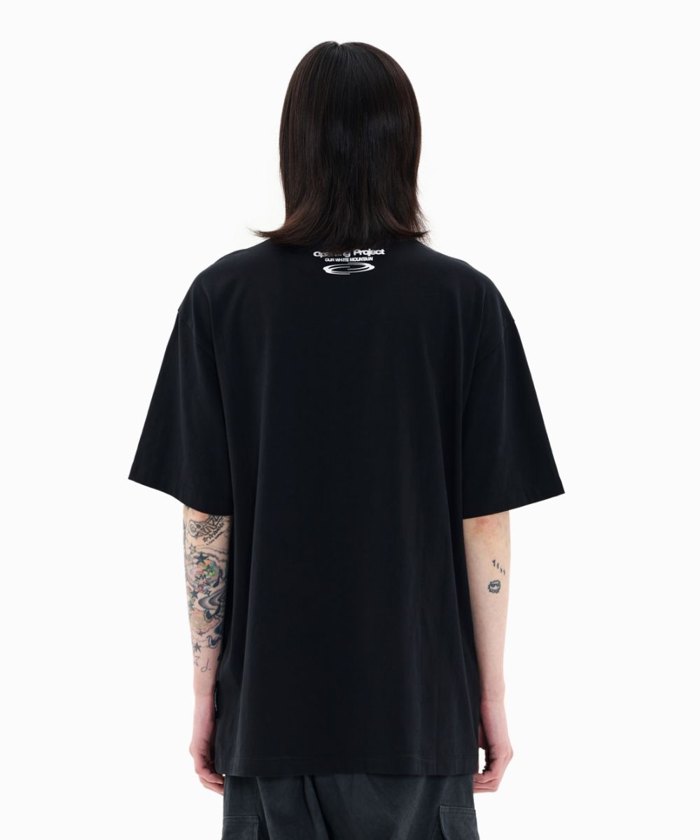 MUSINSA公式 | OPENING PROJECT Identity T Shirt - Black