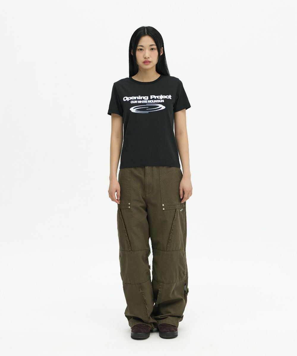 MUSINSA公式 | OPENING PROJECT Identity T Shirt - Black