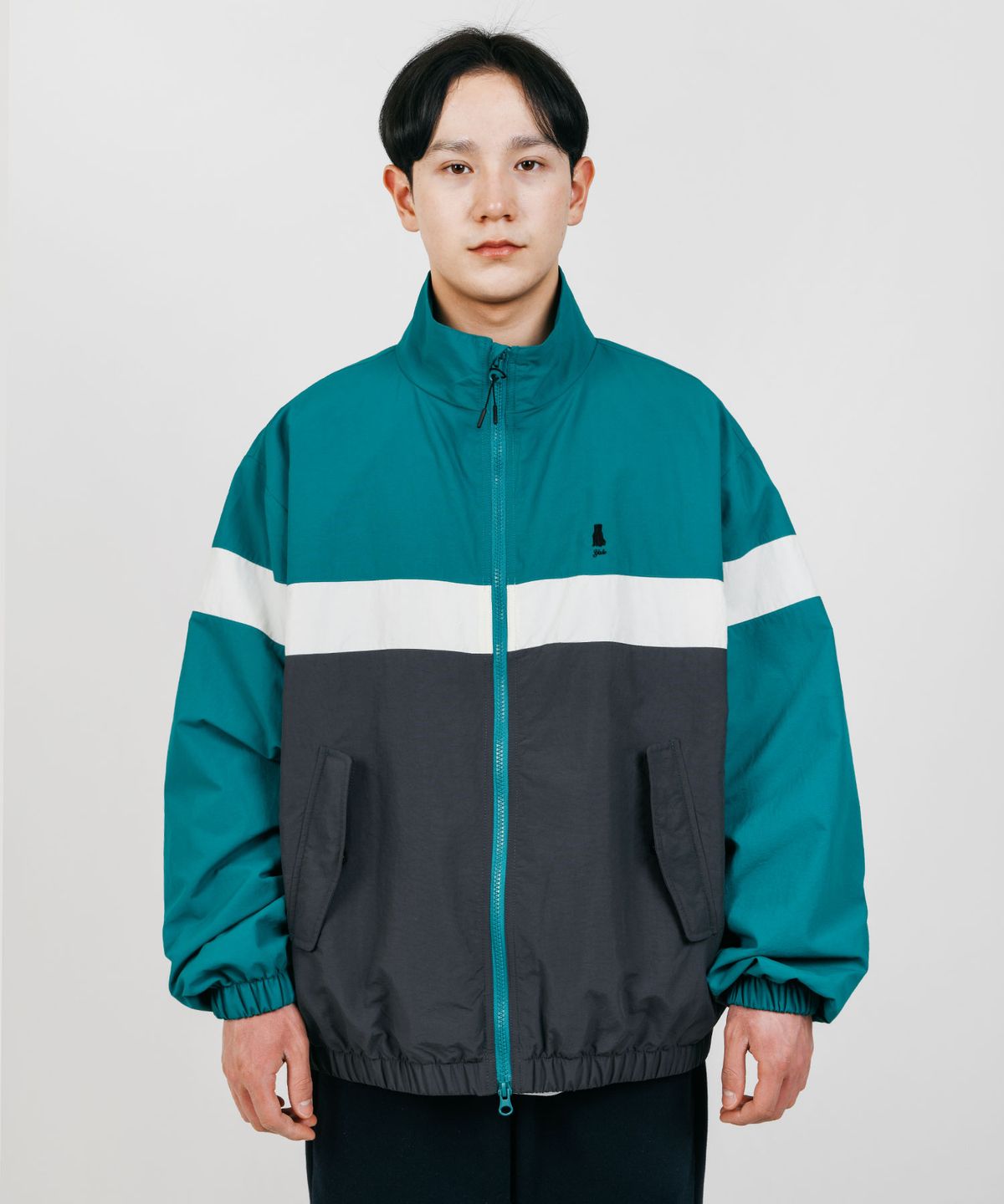 예일(YALE) 나일론 트랙 블루종 그린