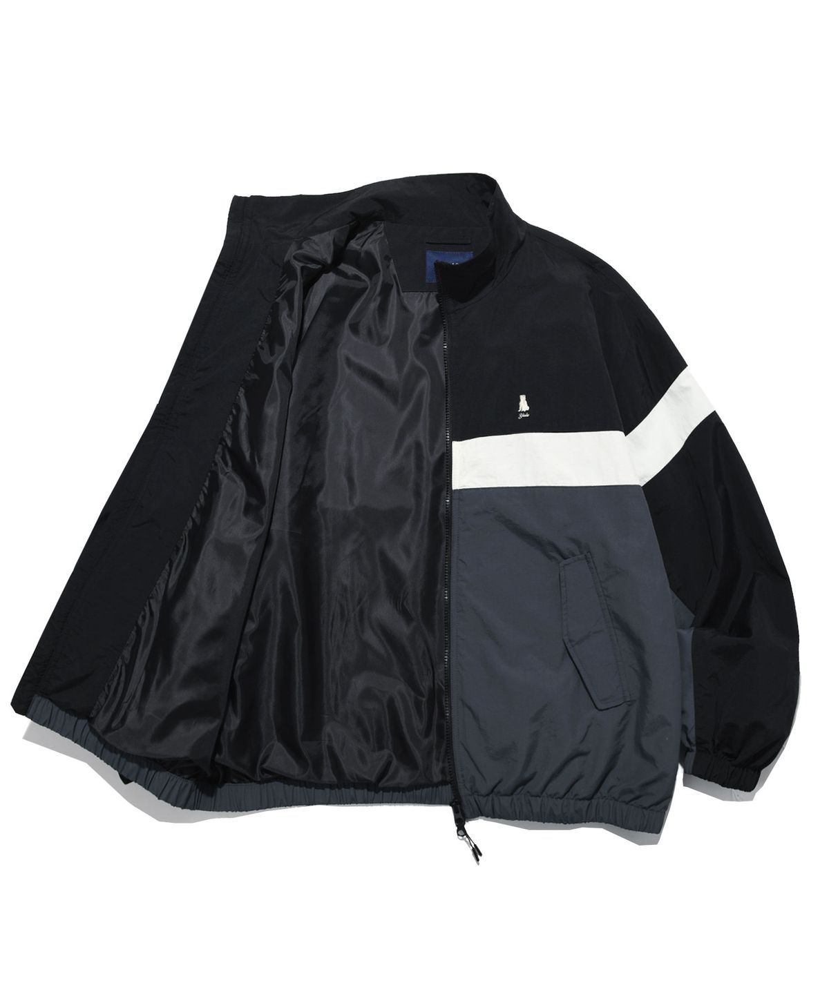 예일(YALE) NYLON TRACK BLOUSON BLACK