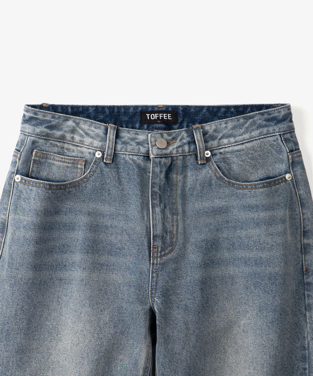 토피(TOFFEE) 와이드 데님 팬츠 (OIL INDIGO)