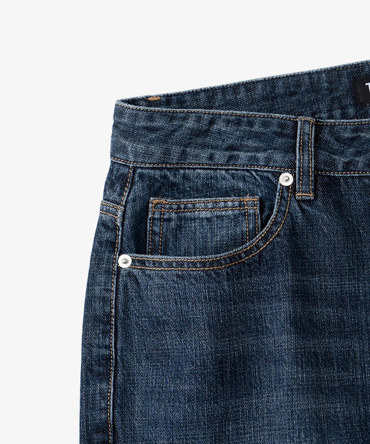 토피(TOFFEE) 와이드 데님 팬츠 (WASHED BLUE BLACK)