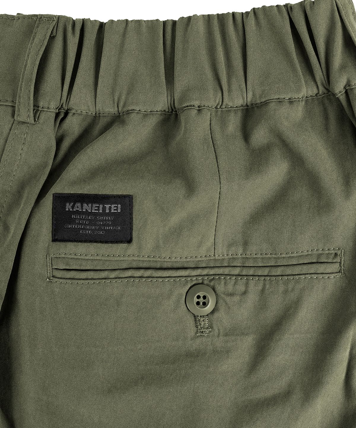 카네이테이(KANEITEI) GINZA TAPERED SLACKS PANTS (OLIVE DRAB) / ORGANIC