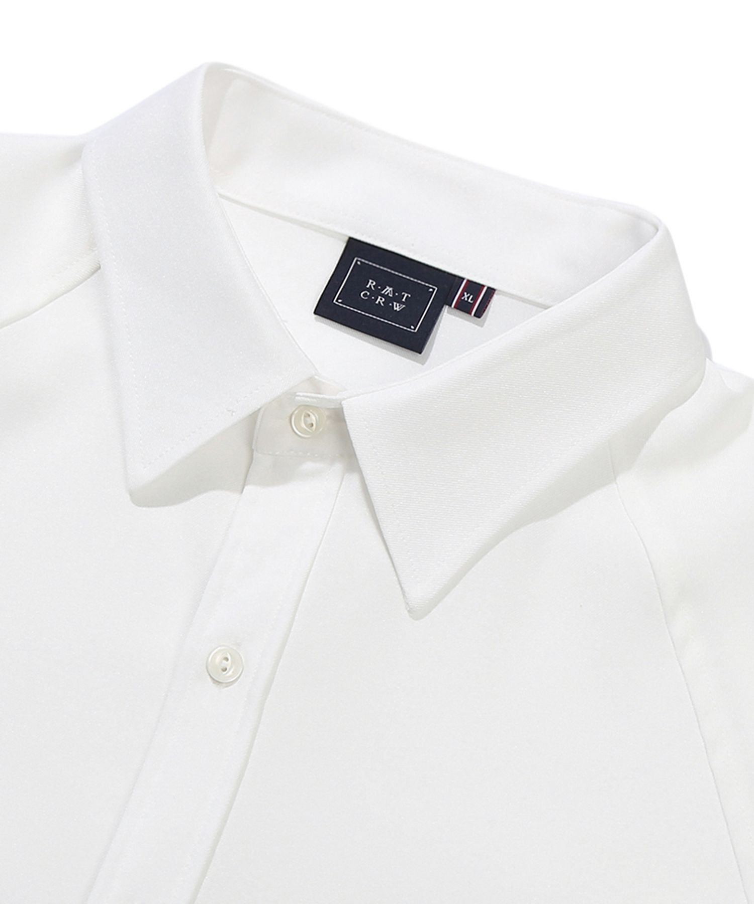 【ROMANTIC CROWN】23SS★ RAGLAN SLIT SHIRT MUSINSA | ROMANTIC CROWN Raglan Slit Shirt_White