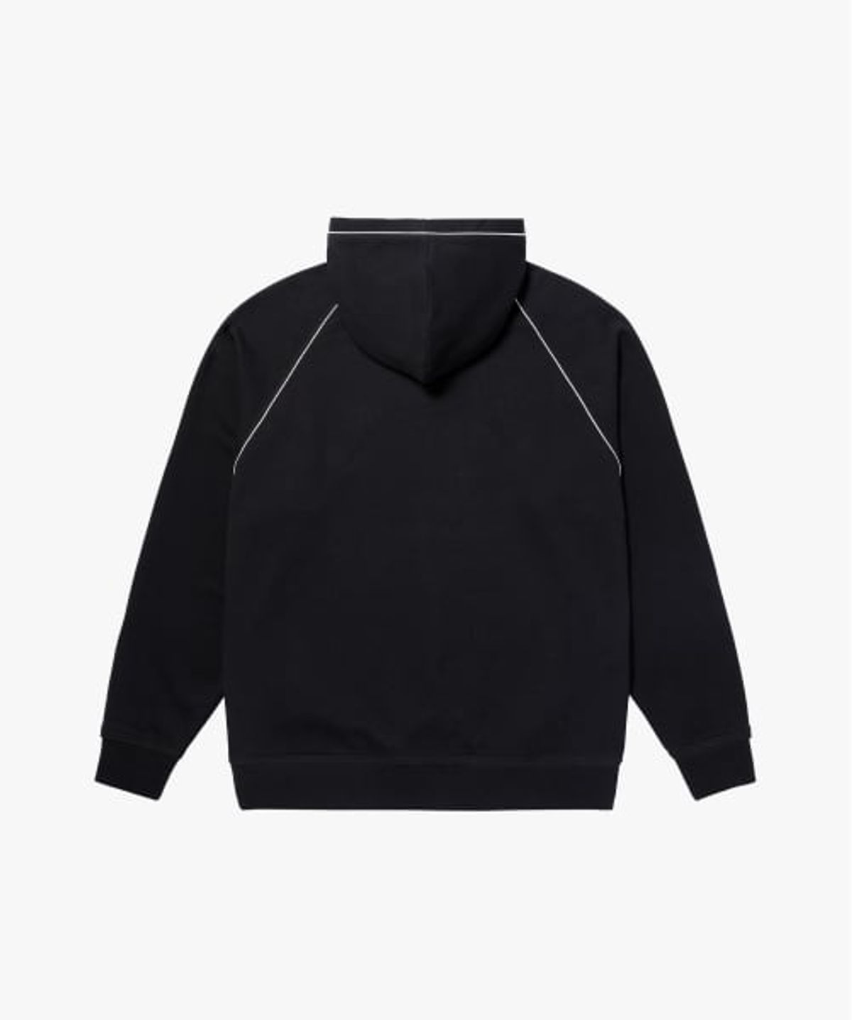 골스튜디오(GOALSTUDIO) SMALL LOGO PIPING HOODIE-BLACK