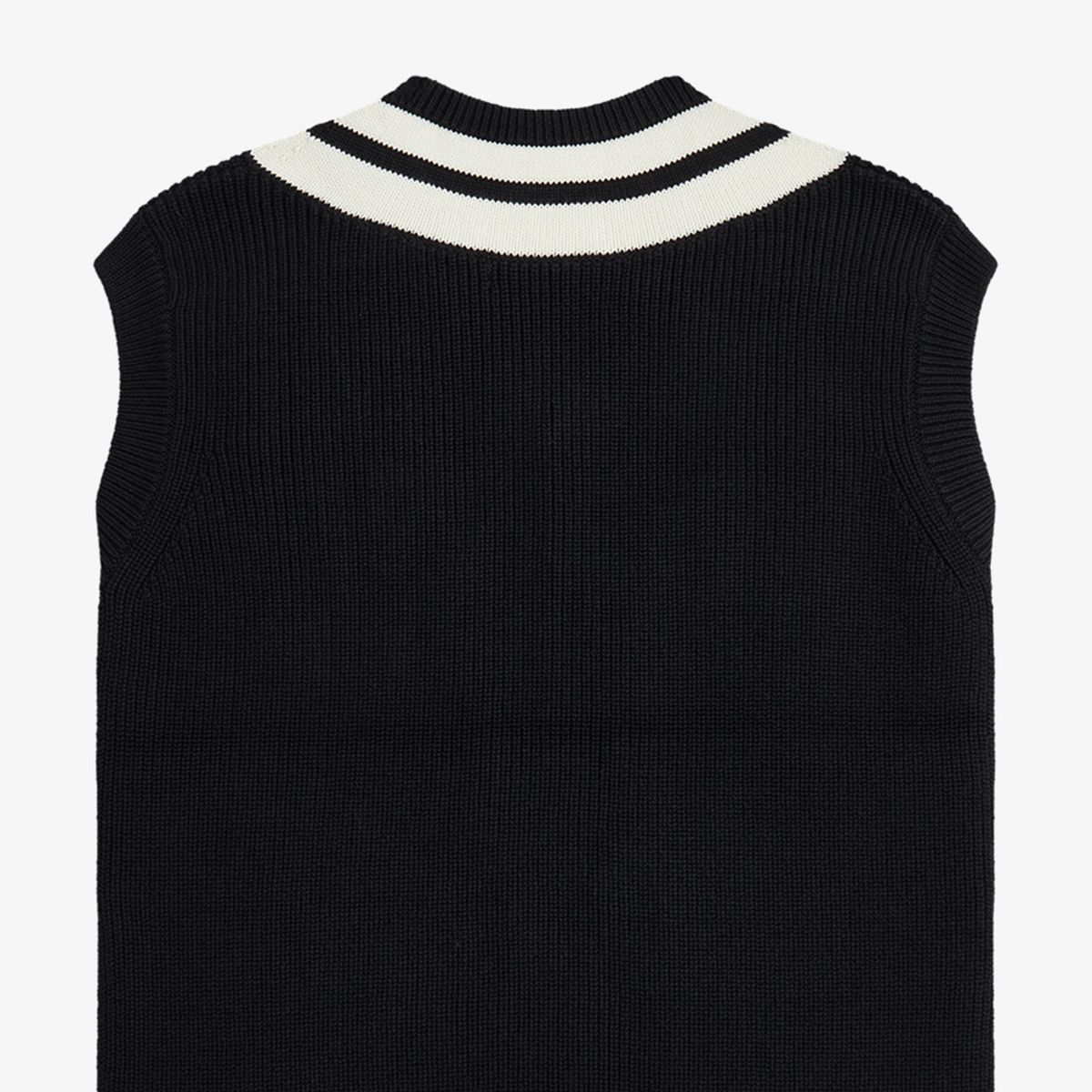 프레드페리(FRED PERRY) [Sharp] 스트라이프 헴 브이넥 베스트(102) AFPM231K540-102