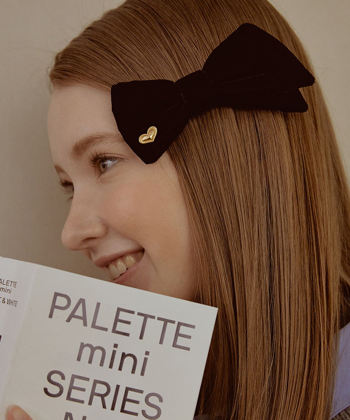 타티아나(TATIANA) Heart Bow tie Hair pinch pin HB2224