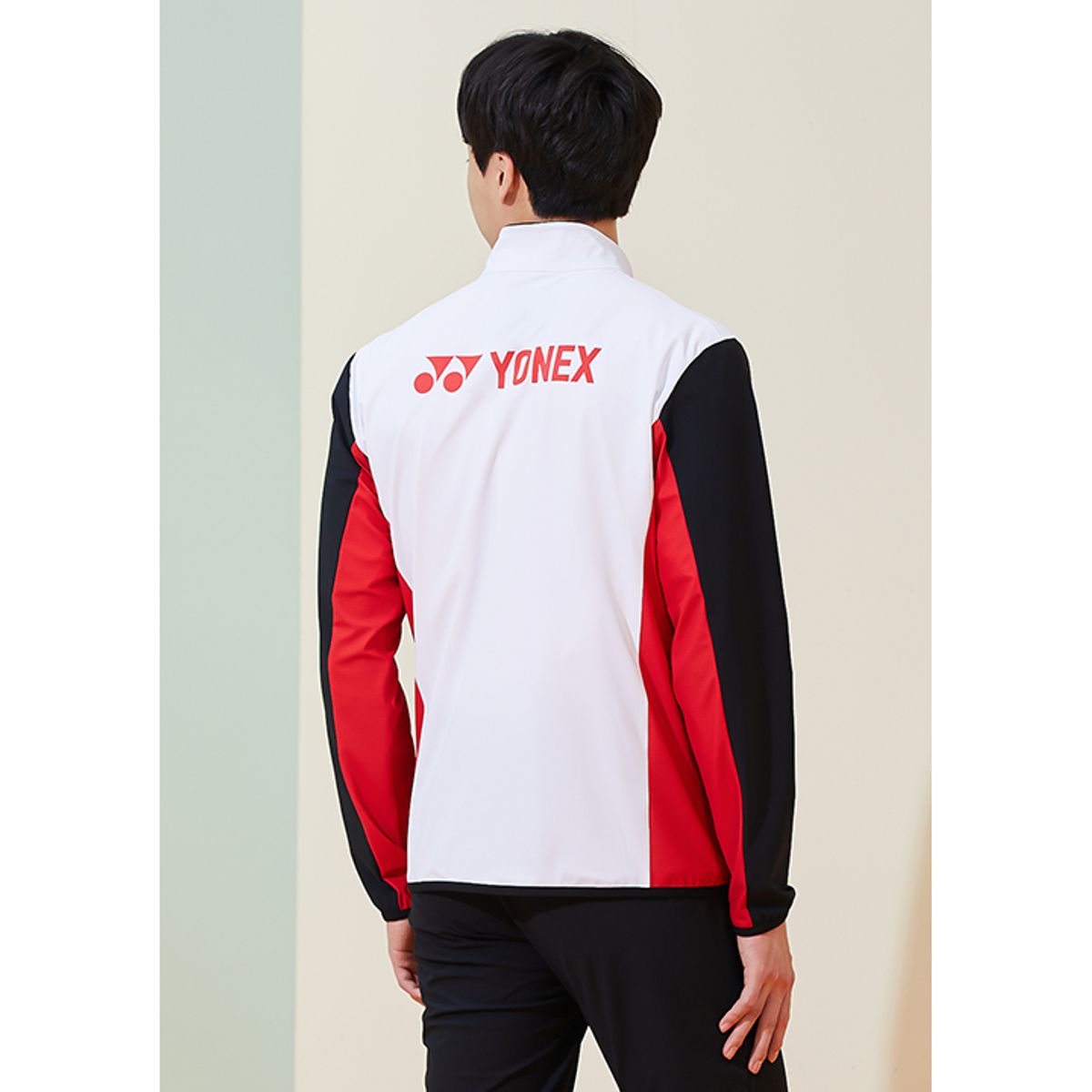 요넥스(YONEX) 221WU007M 화이트 남성 배색 트레이닝 자켓