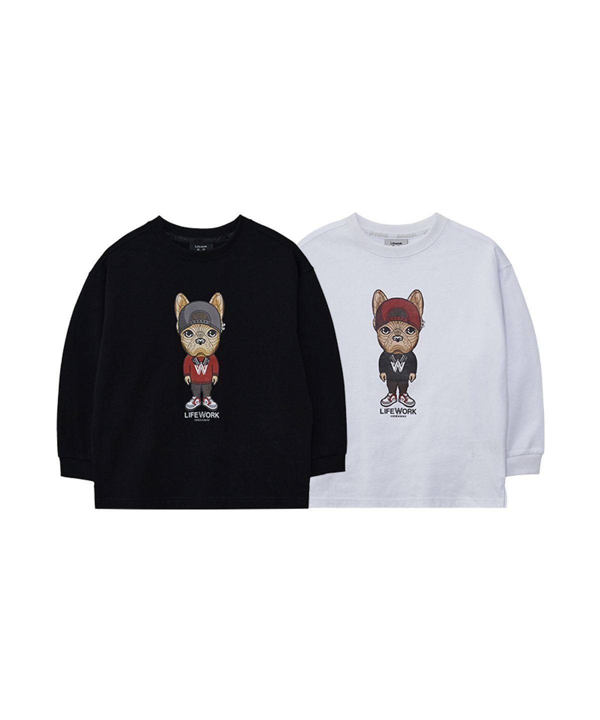 라이프워크 키즈(LIFEWORK KIDS) 키즈) 스냅백 힙독 티셔츠